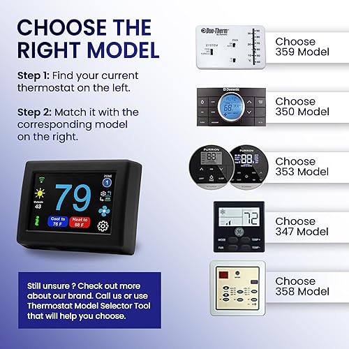 Vista 46 de MICRO-AIR - Termostato digital EasyTouch con WiFi o Bluetooth, programable y confiable, termostato Dometic para autocaravana, exteriores