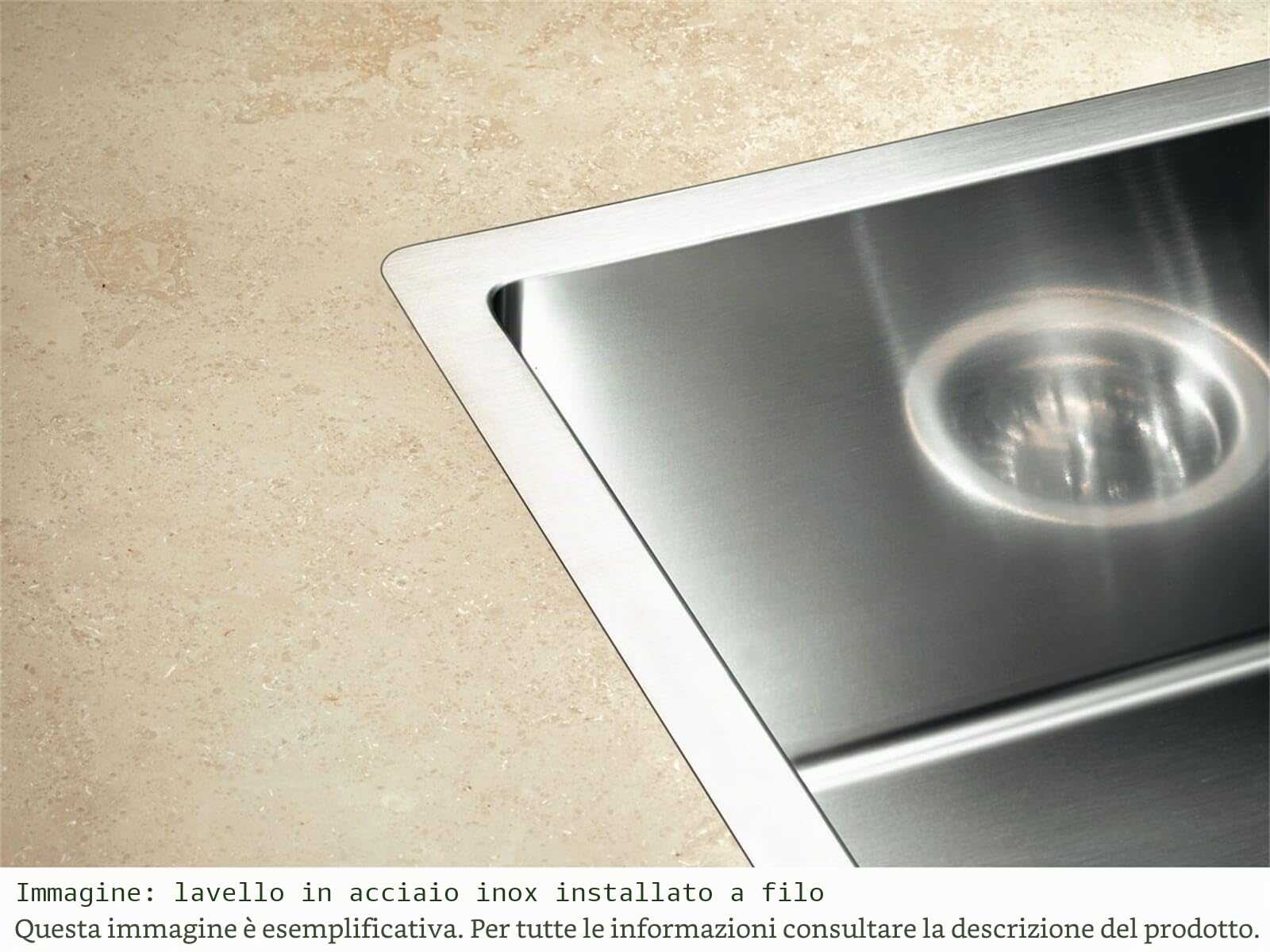 Blanco 514647 | Lavello da cucina in acciaio inossidabile RONDOSOL-IF | Colore : acciaio inossidabile