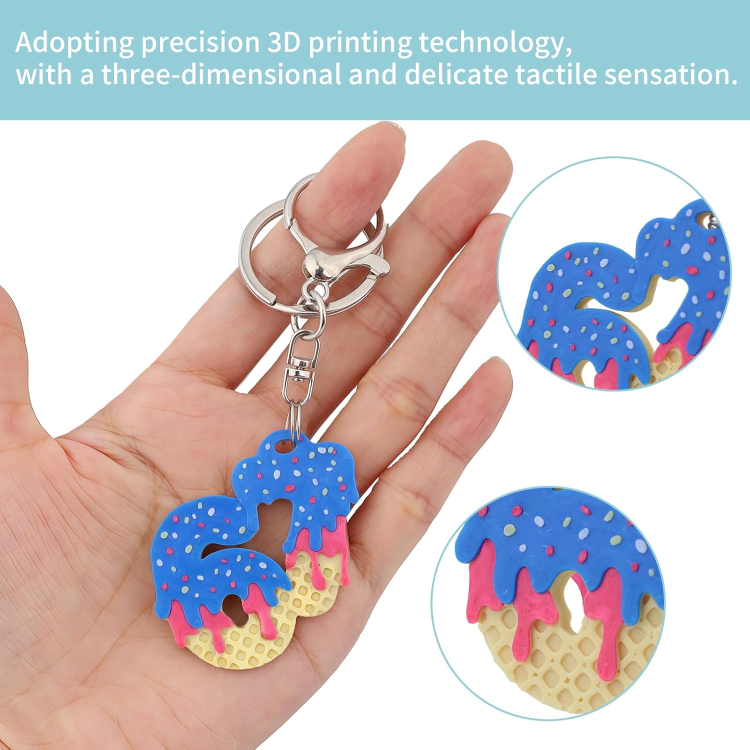 67 Keychain,67 meme Keychain,Six Seven Internet meme Keychains,6 7 Gifts for Backpack, Keys,Pink Blue Color - Image 4