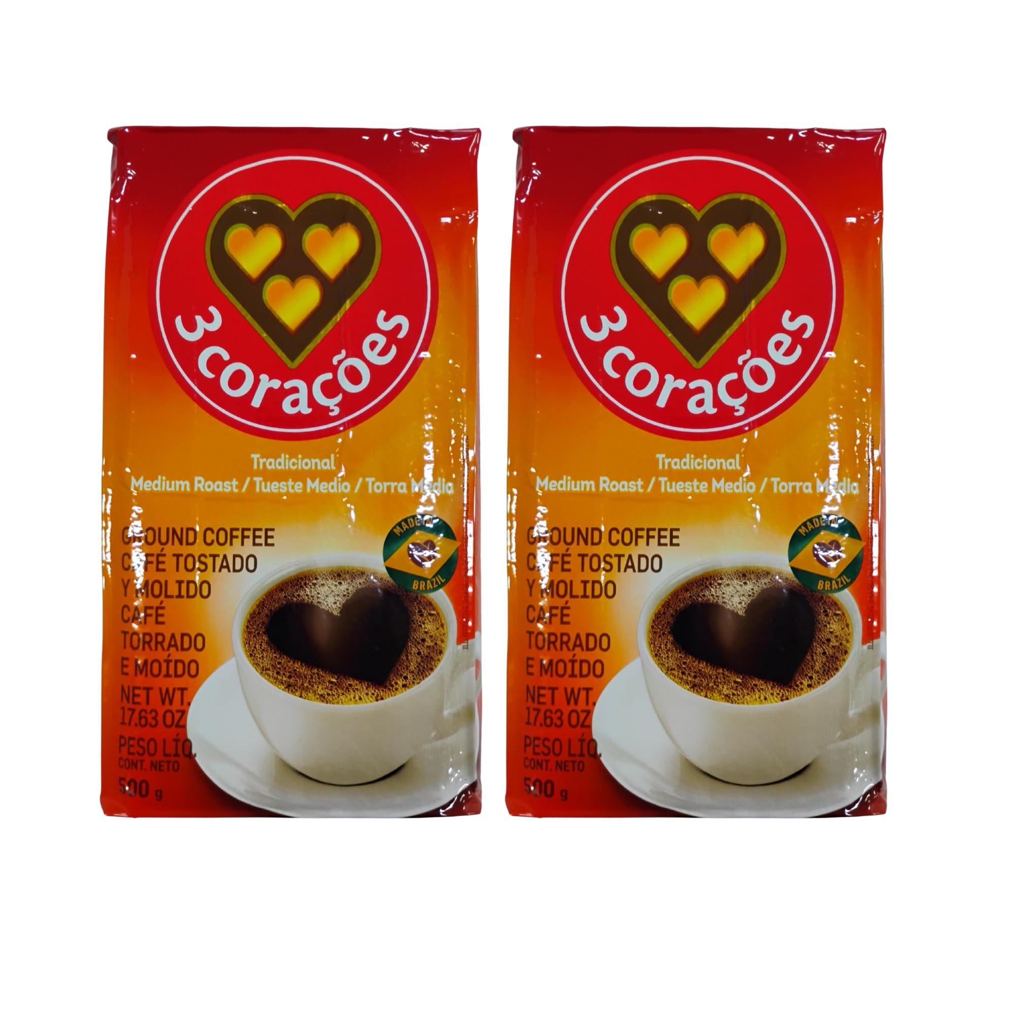 3 Corações Traditional Coffee 500 Grams