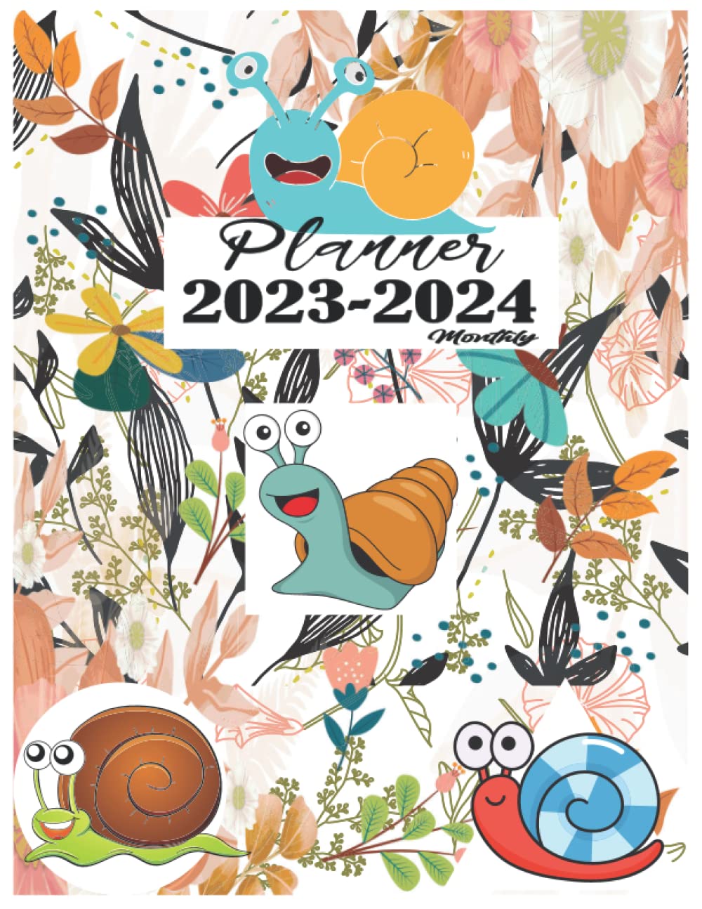 Buy Snails Gift 20232024 Monthly Planner Snails lover 2 (Two) Years Planner for Personal