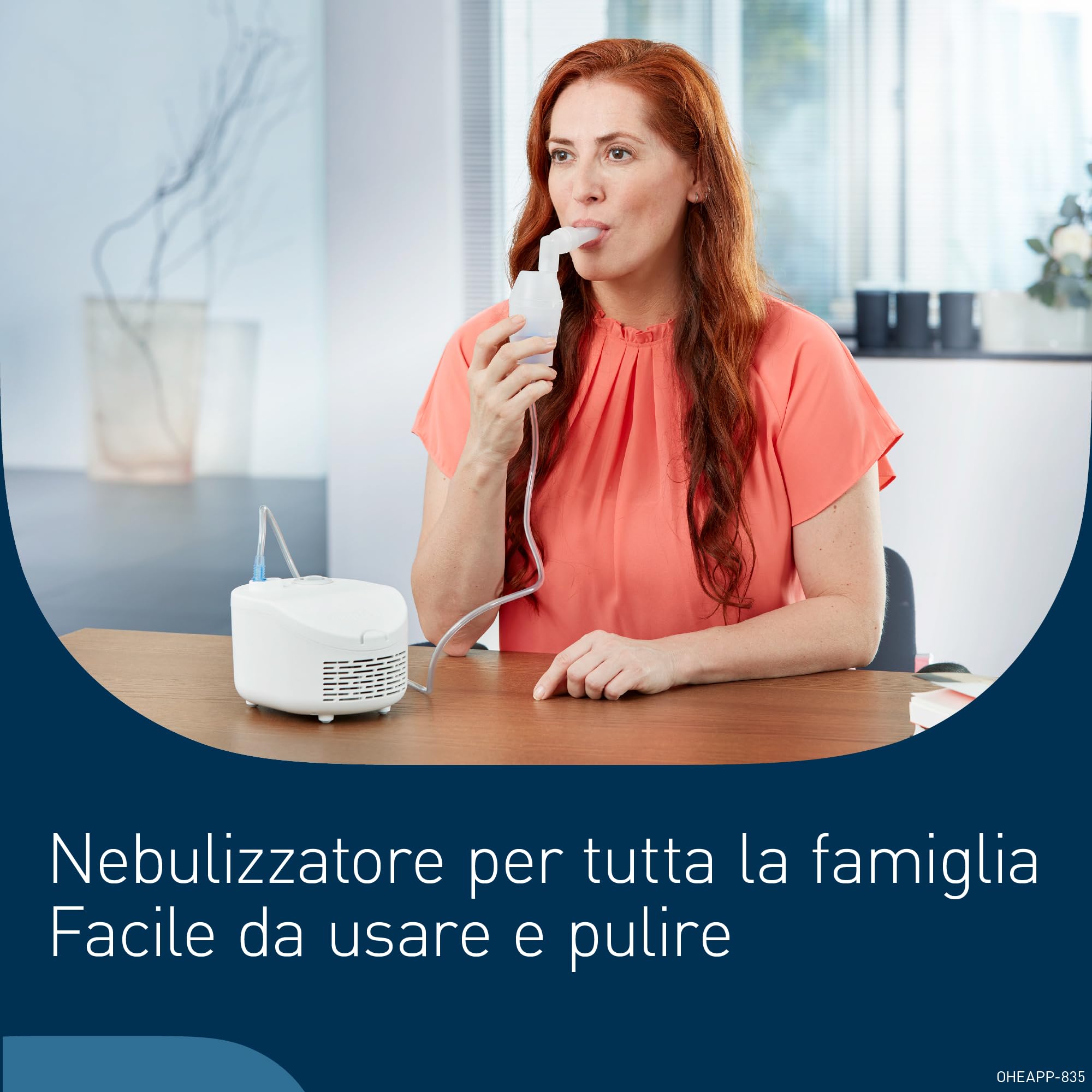 OMRON X101 Easy inalatore per adulti e bambini | Inalatore per il trattamento efficace di raffreddori e allergie, con accessori di qualità, facile da usare e pulire