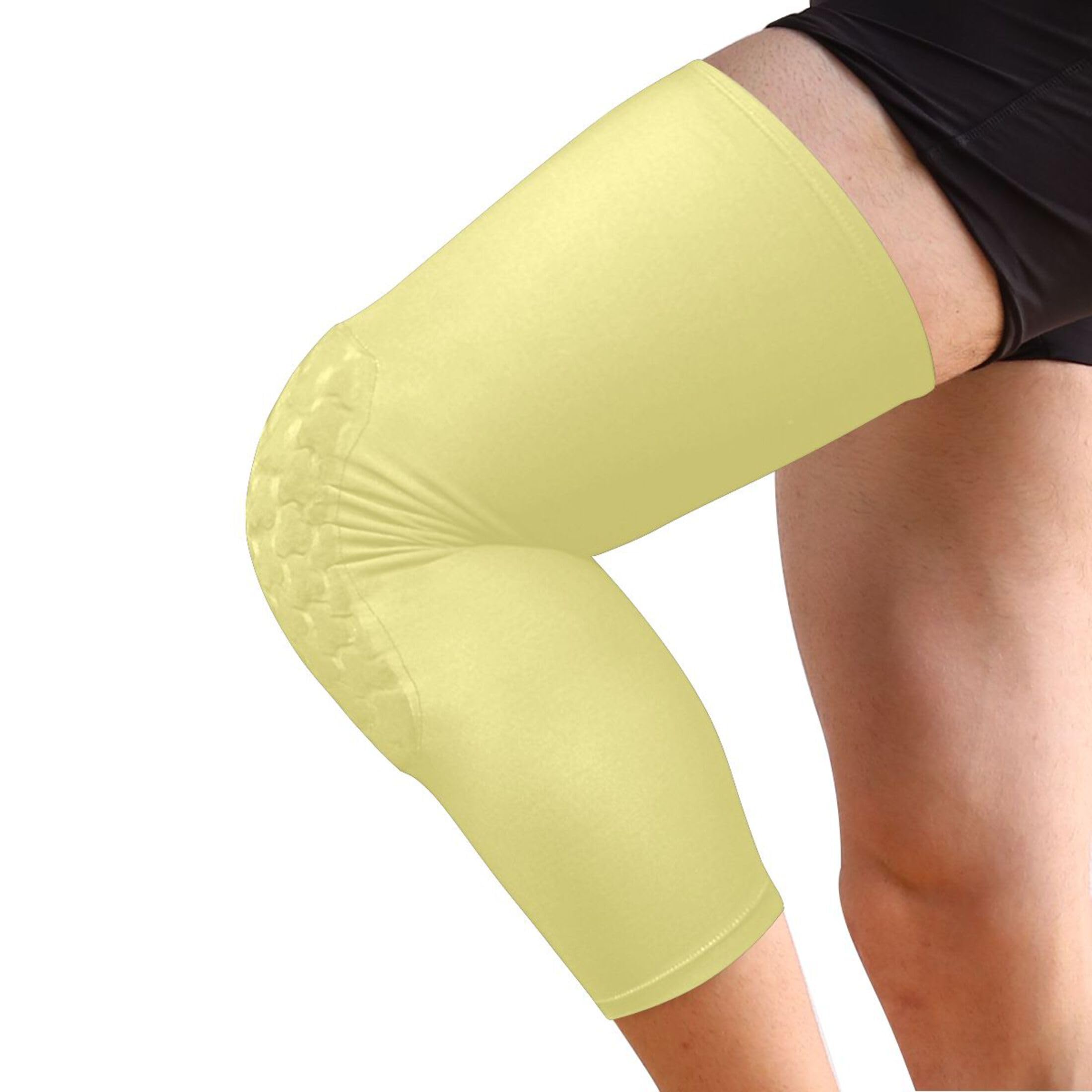 Khaki Sports Knee Pads Youth Volleyball Basketball Long Leg Sleeves Braces Compression Wrestling Youth/Kids & Adult Sizes