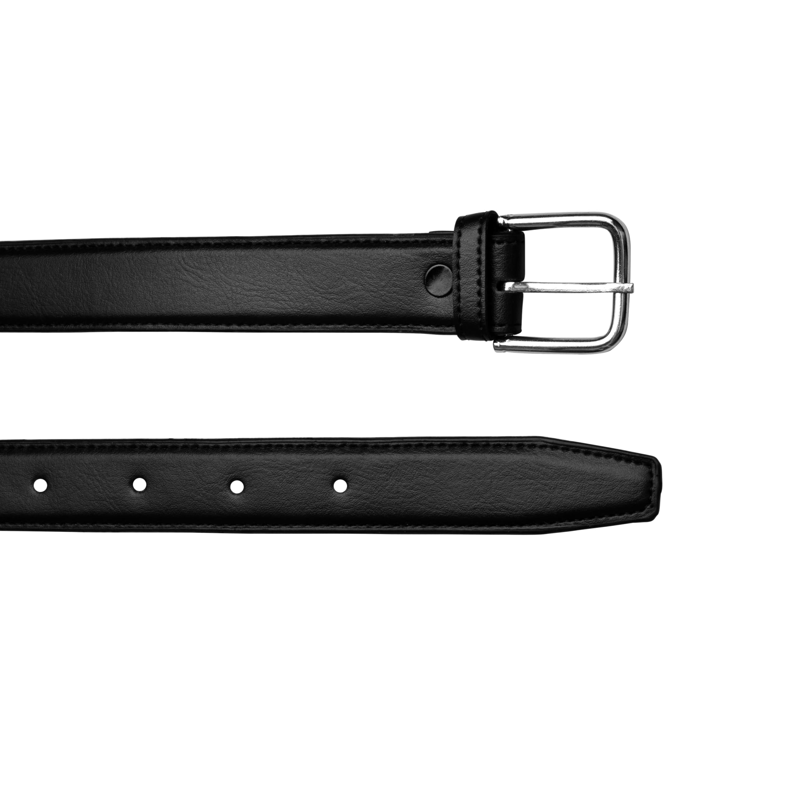 CHILDWAY Unisex Kid's Belt | Formal/Casual Belt for Boys and Girls | Adjustable Fit, Durable Buckle | For Pant Jeans Trouser (Black) 2