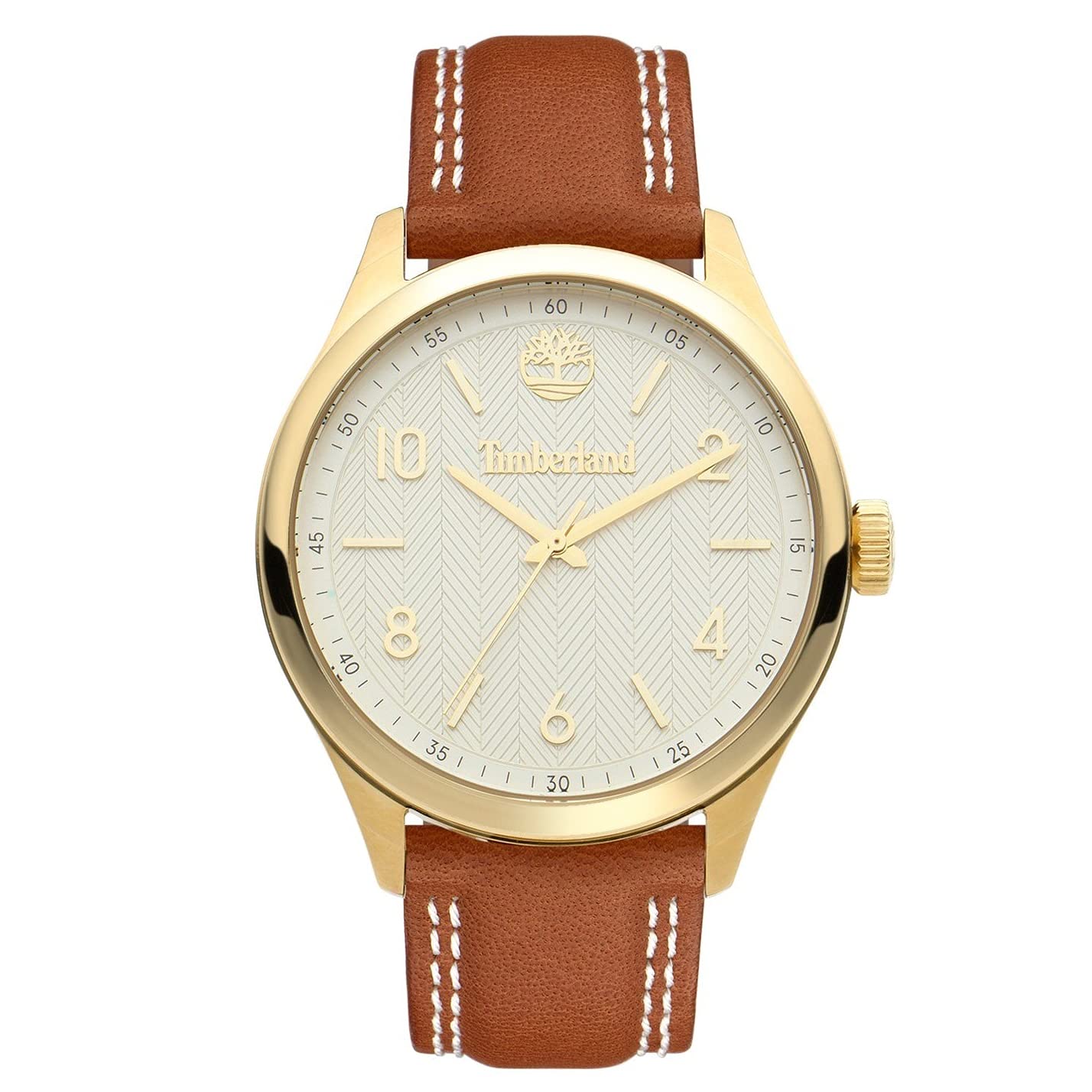 Timberland TDWLA2101802 Women's Leather Strap Analog Watch (Brown, 5-Atm, 40mm)