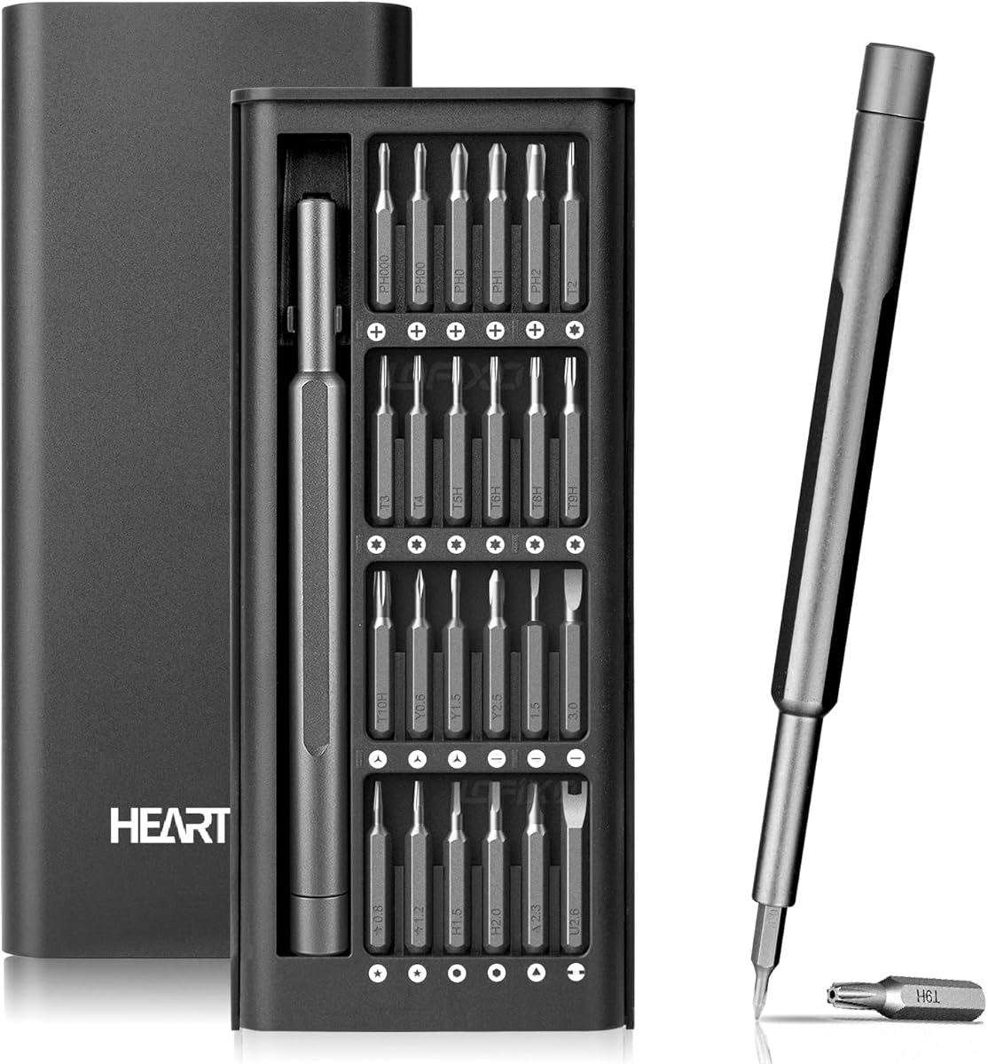 HEARTHFUN Precision Screwdriver Set,Eyeglass Repair kit,Magnetic Screwdrivers Torx,Pentalobe,Triwing Flathead,Phillips All in One Tools Set for iPhone,Switch,Camera,Phone Screen,Watch,Mac,ps4