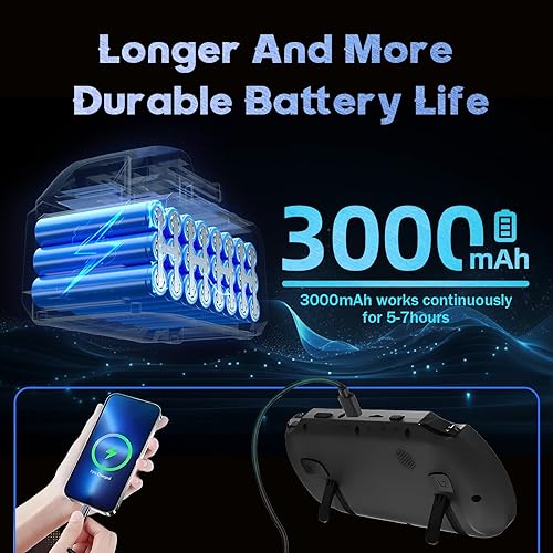 Miniatura 3 de SF3000 Retro Gaming Console 64G, consola de videojuegos portátil precargada 20000+ juegos retro 14+ emuladores, pantalla IPS HD de 4.5 pulgadas,