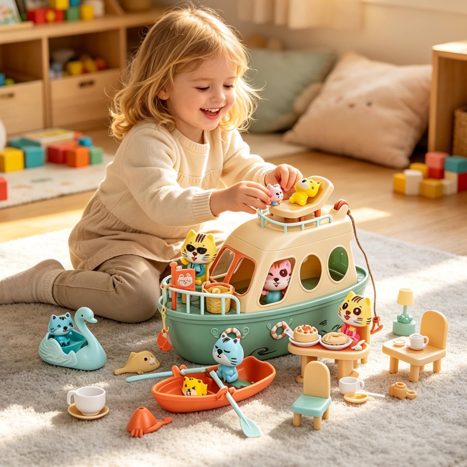 Set Di Giocattoli Finzione Per Bambini Attività Educativa Precoce e