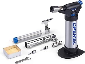 Dremel VersaFlame 2200 Butane Gas Burner, Butane Gas Welding Lamp and Soldering Kit (with 5 Accessories for Soldering, Shrinking, Welding, Flaming)