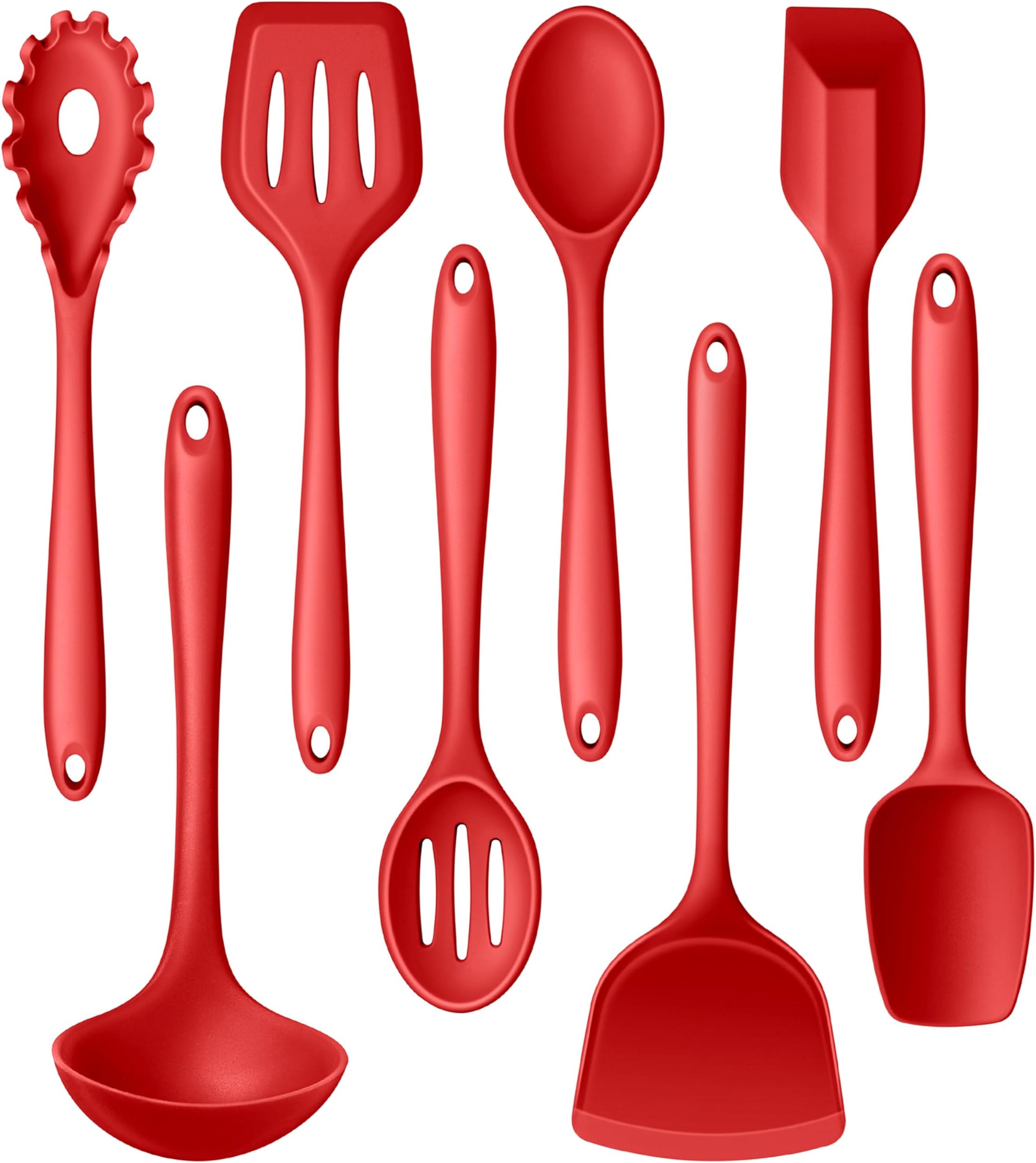 Amazon.com: Kitchen Utensils Set 12 Pieces Nonstick Silicone Cooking ...