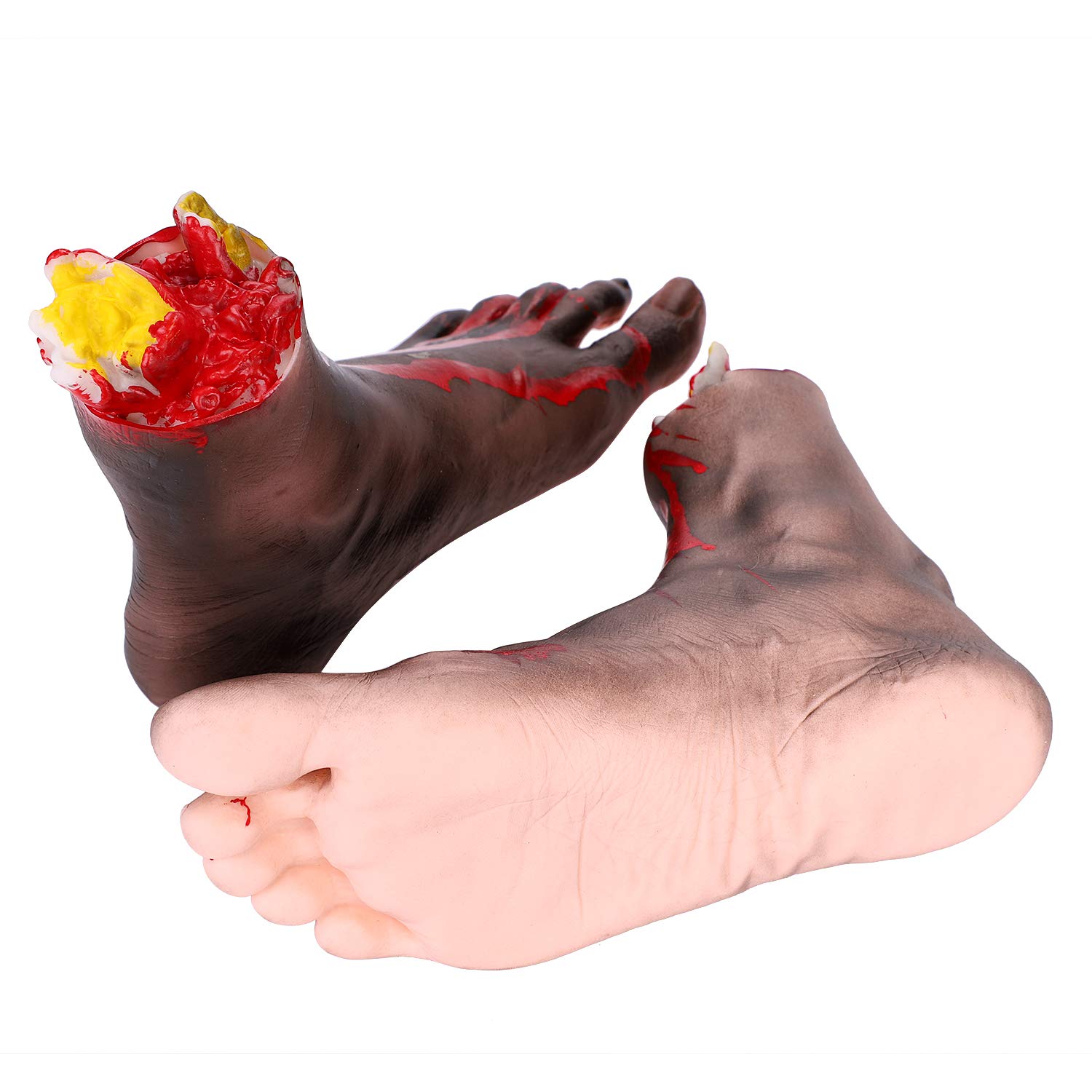 Halloween Severed Hand Prop,Severed Arm Prop Haunted House Prop Bloody Arm Severed Foot Severed Finger Dead Body Prop Parts Severed Limbs Bloody Hand Broken Arm Scary Hand Horror Halloween Accessories - Image 4