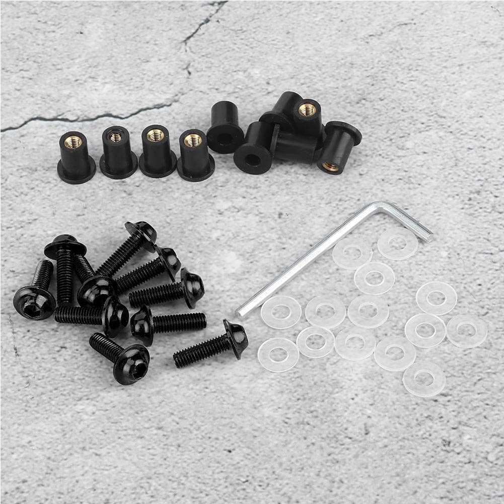 10pcs M5 Bolts Motorcycle Windshield Fairing Screws Nut - View #3