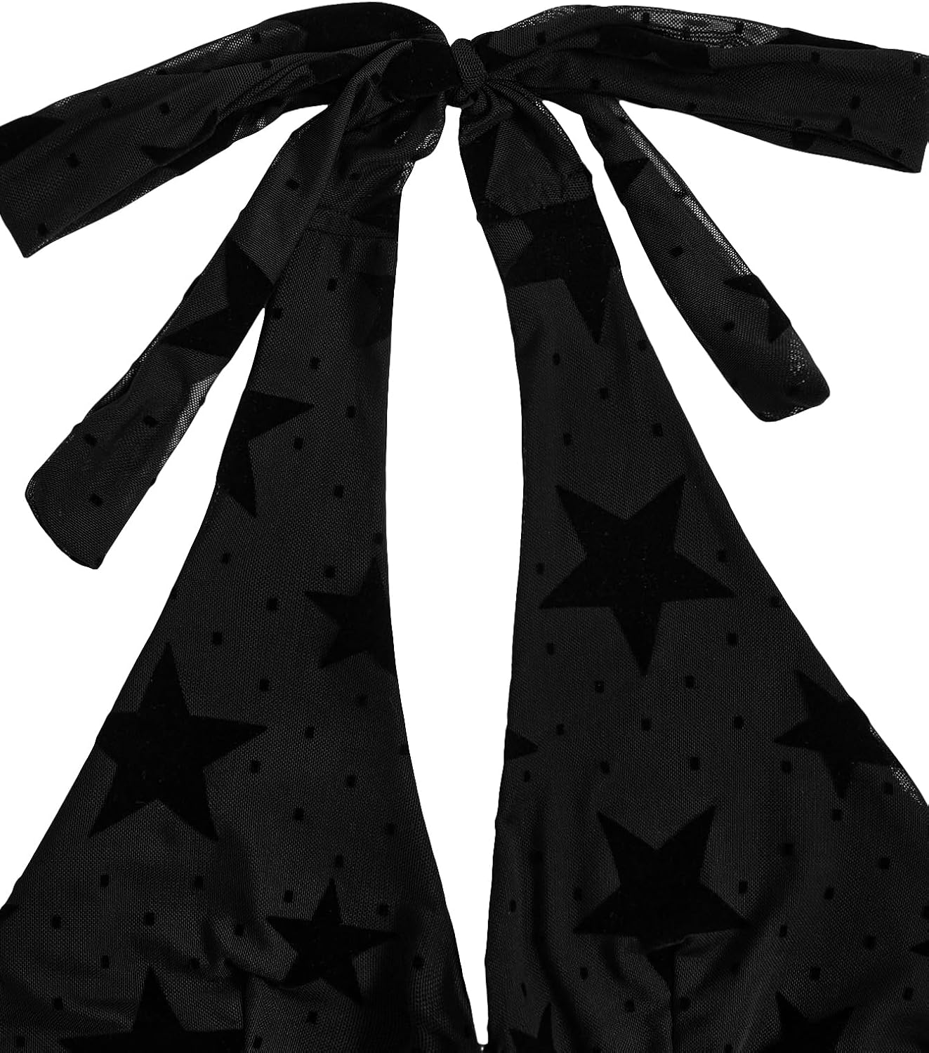 Verdusa Women's Y2k Gothic Goth Halter Top Mesh Sheer Backless Going Out Tops Emo Grunge Clothes Rave Outfits - Image 5