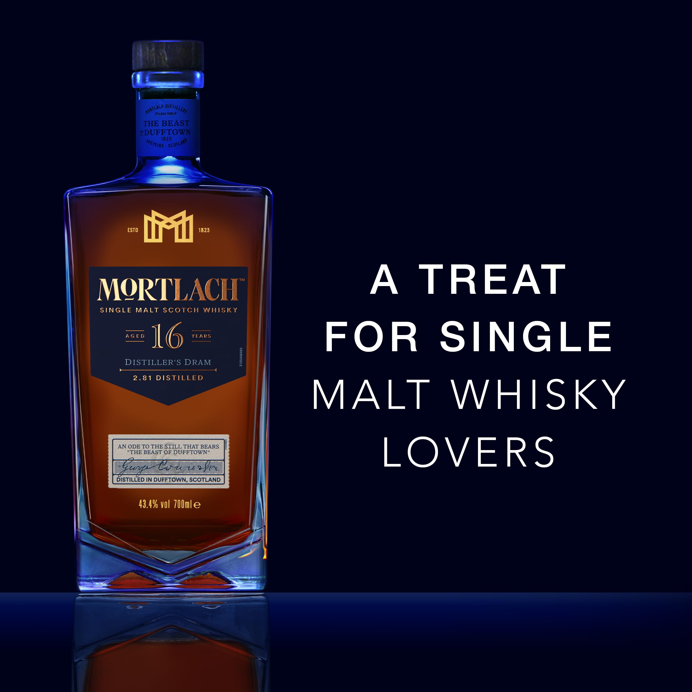 Mortlach 16 Years Old DISTILLER'S DRAM Single Malt 43,4% Vol. 0,7l in Giftbox