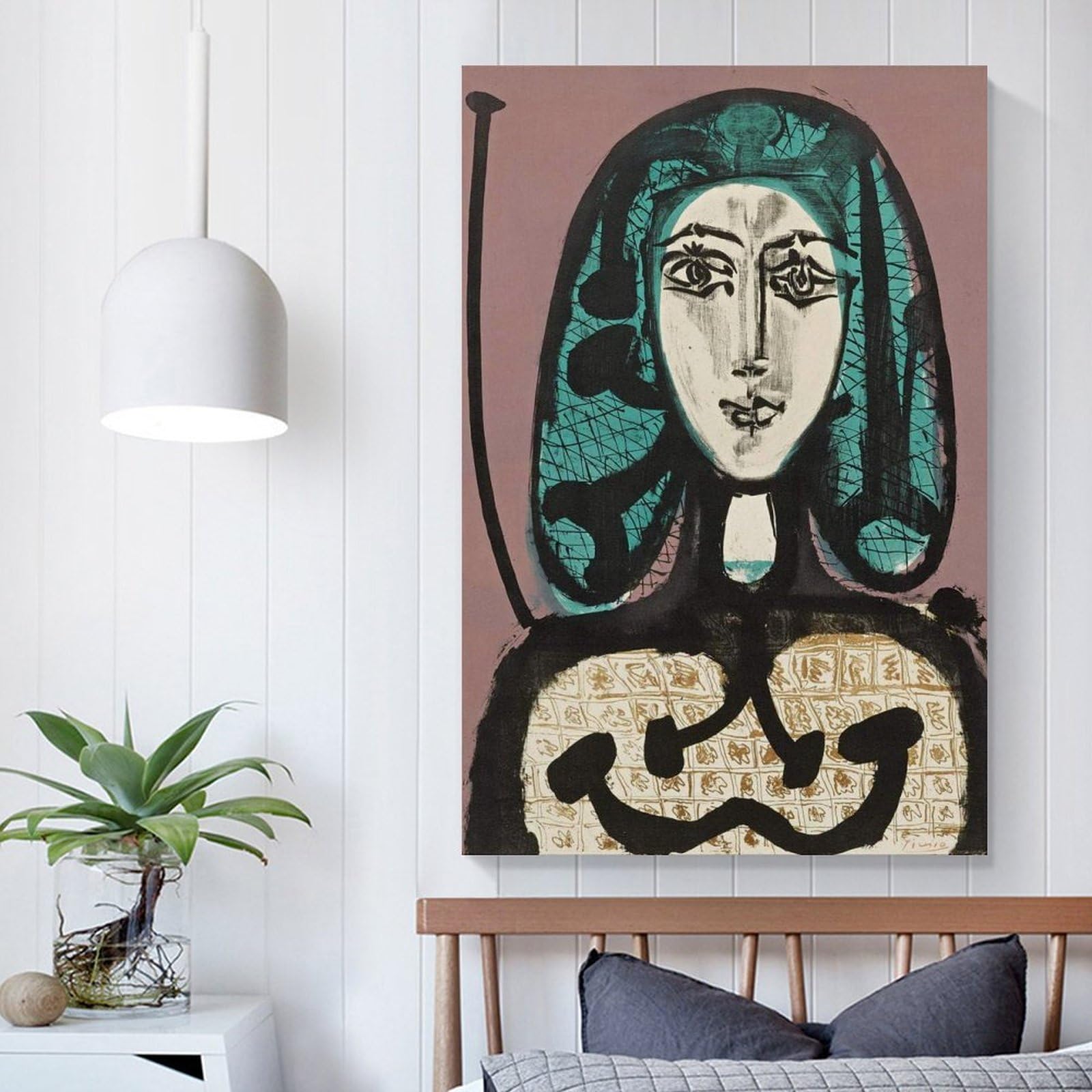 Amazon｜Pablo Picasso パブロ・ピカソ「緑色の髪の女性