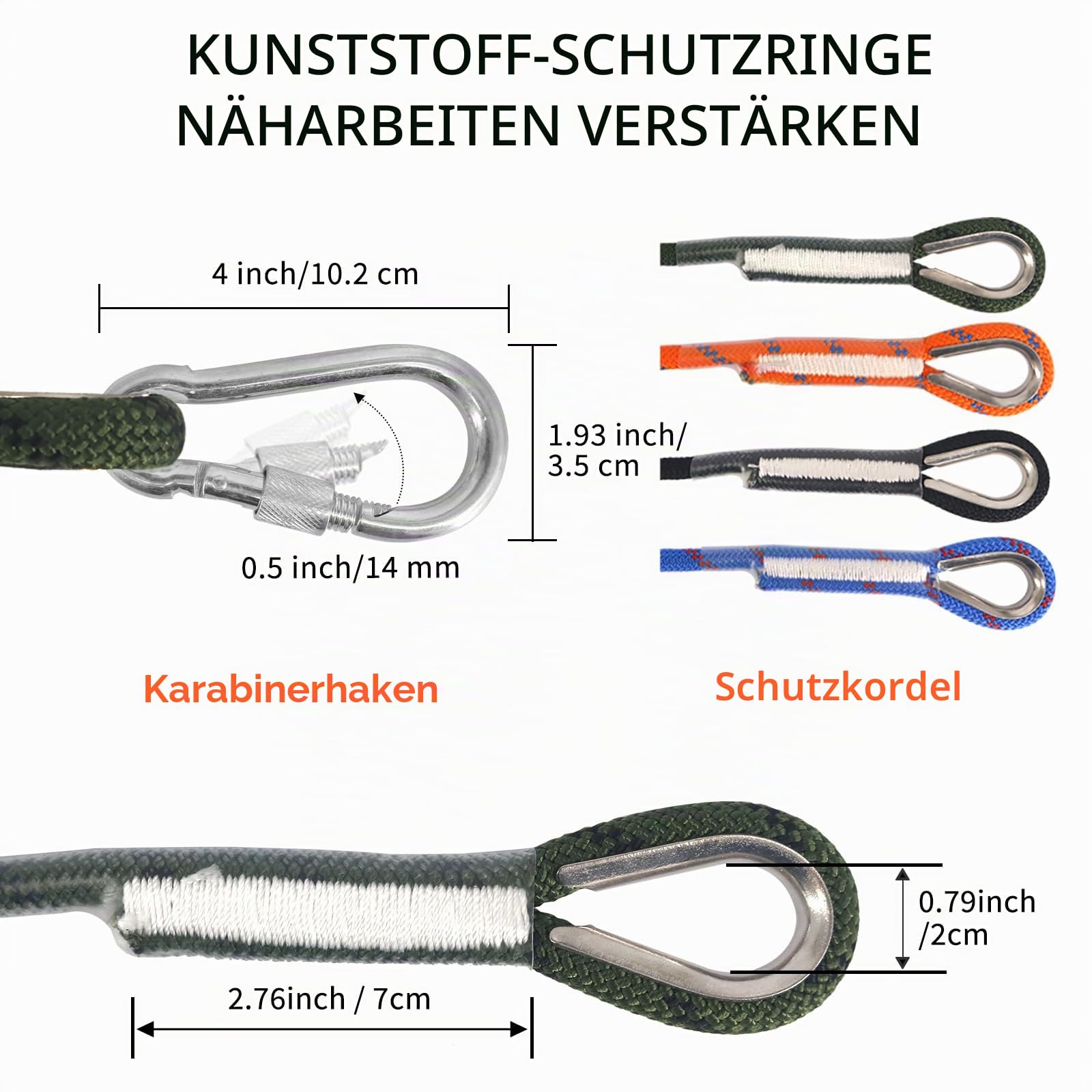NewDoar 18KN Statisches Kletterseil 10 mm (3/8 Zoll) Zubehörkabel Ausrüstung 33 Fuß (10 m), 66 Fuß (20 m), 98 Fuß (30 m), 165 Fuß (50 m) Fluchtseil Eiskletterausrüstung Feuerrettungsseil-Grün/10 m