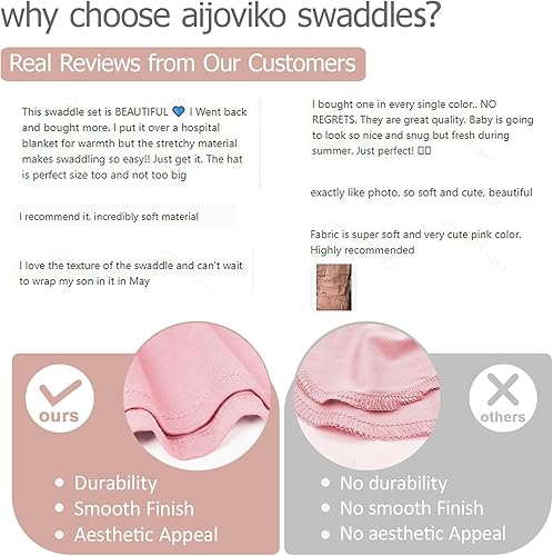 Miniatura 68 de Conjunto de manta para recién nacido con sombrero, conjunto de manta para bebé, manta de recepción de hospital para niñas y niños (azul bebé) Azul