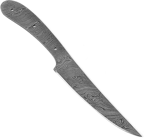 Miniatura 2 de Filete de pescado hoja en blanco 11.00 "Damasco acero mano forjado cuchillo de caza fabricación suministros AB87