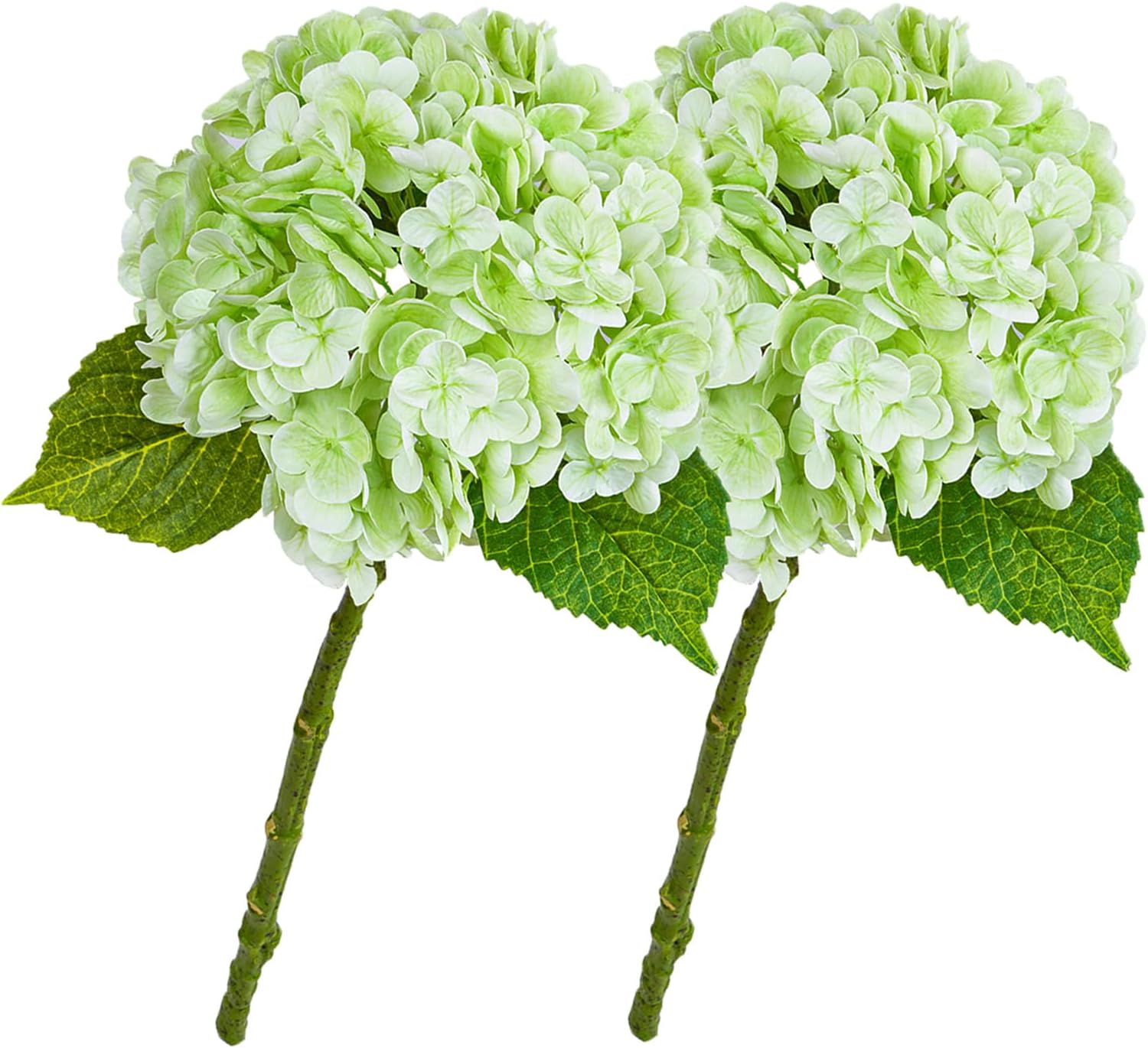 VaryFloral 20 Inch Large Green Hydrangea Artificial Flowers