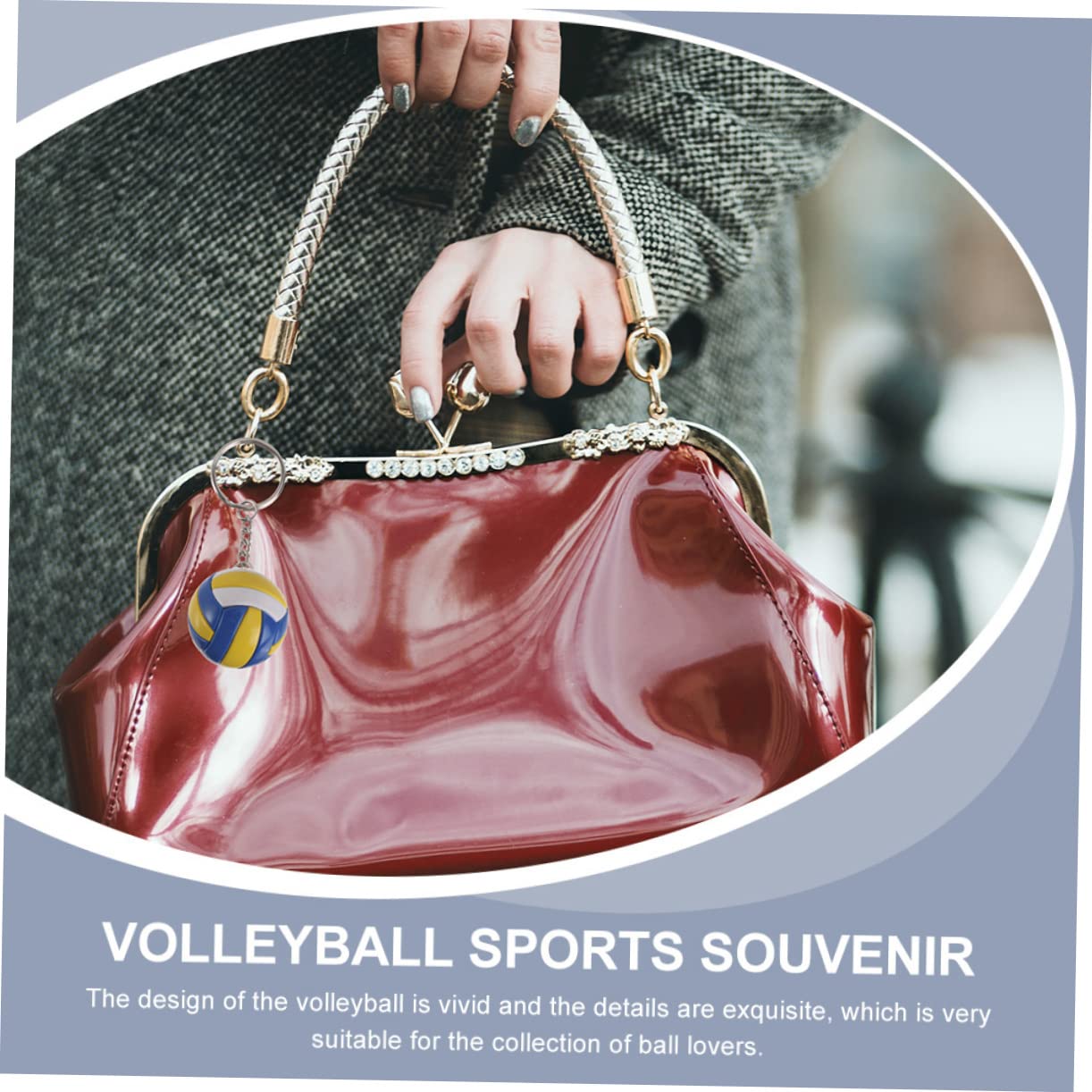 16 pezzi Portachiavi Pallavolo Design Sportivo Multifunzione Decorativo e Portatile per e Appassionati Pallavolo