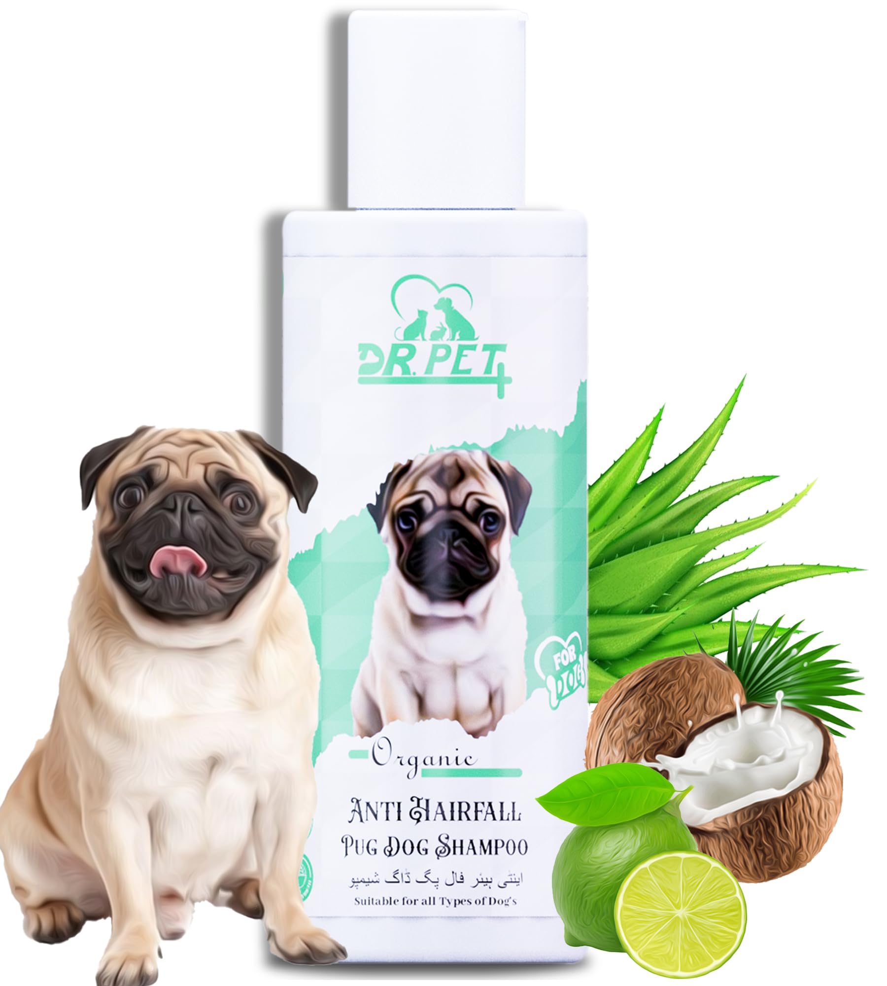 Dr. Pet Plus Organic Anti Hairfall Pug Dog Shampoo Help in Reduces Hair Fall, Strengthening Coat, Soft, Smooth Cleans & Conditions | Hair Deshedding Cleanser for All Dog Breed – 100 Ml (B0CKP5KRNZ) Amazon Price History, Amazon Price Tracker