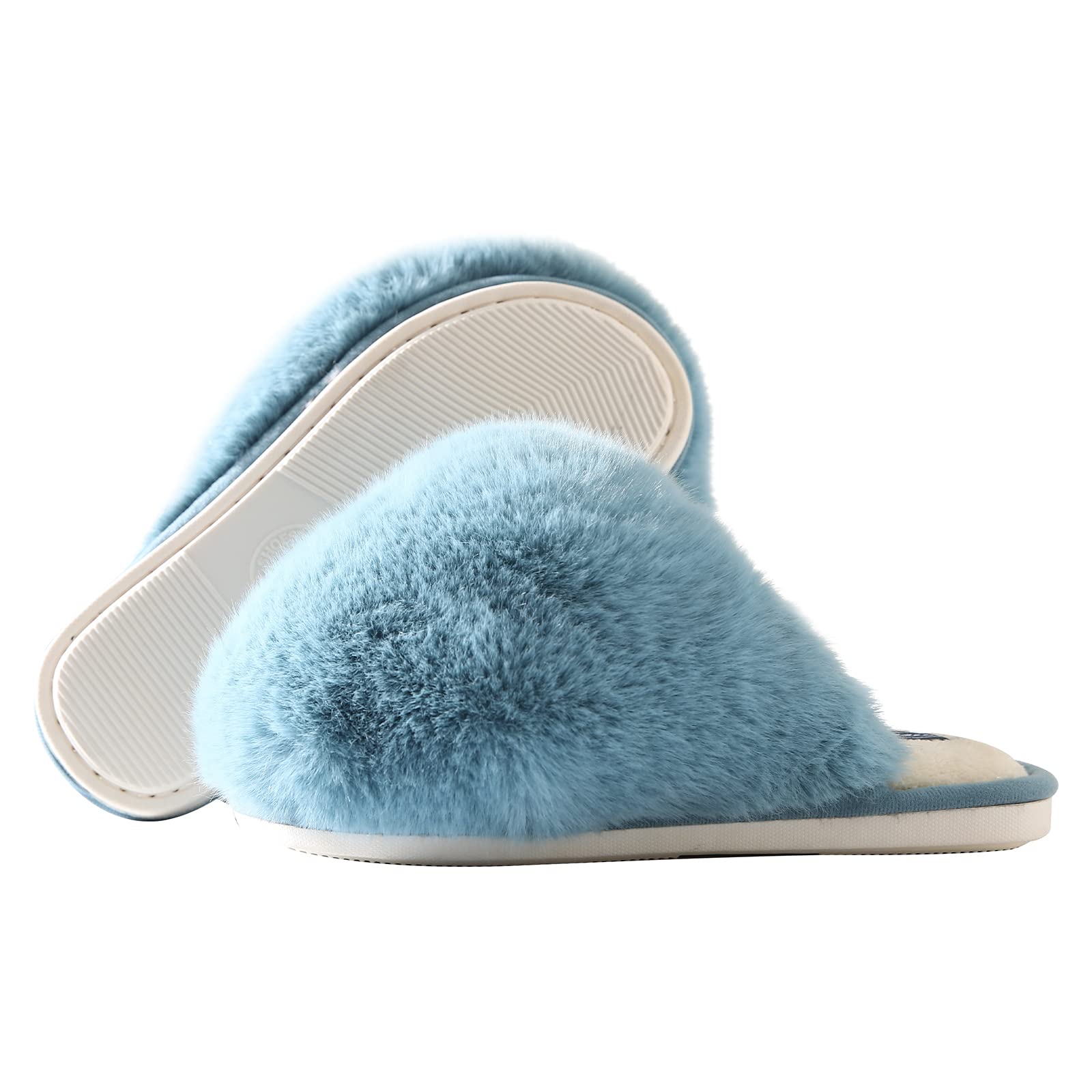 JOMIX Ciabatte Pelose Donna Invernali Pelliccia Sintetica Pantofole Calde