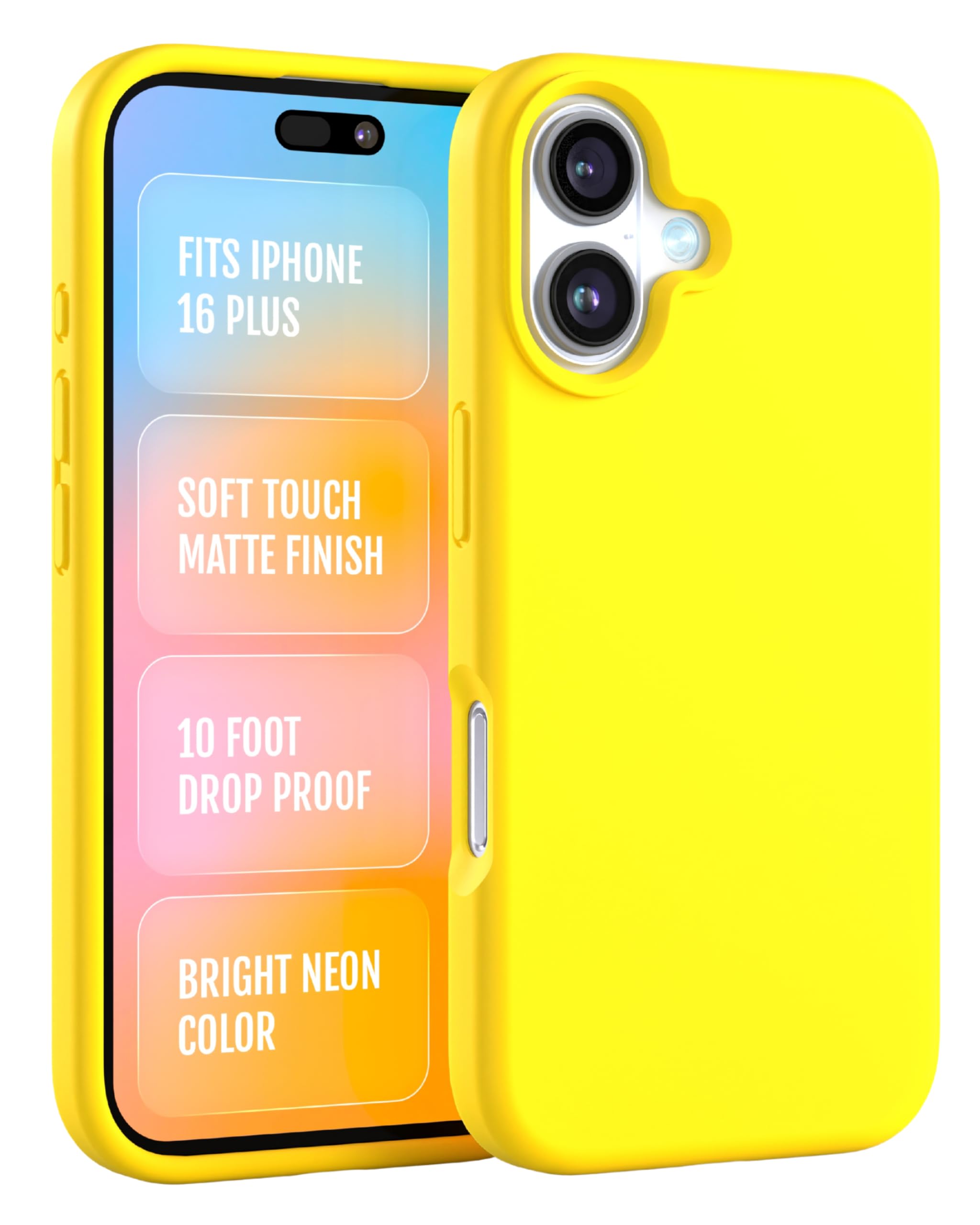 Amazon.com: FELONY CASE for iPhone 16 Plus Silicone Cover, Anti