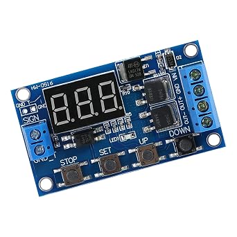 DC 5V-36V Relay Timer Switch, 5-36V LED Display Cycle Delay Timer Switch Turn OnOff Relay Module