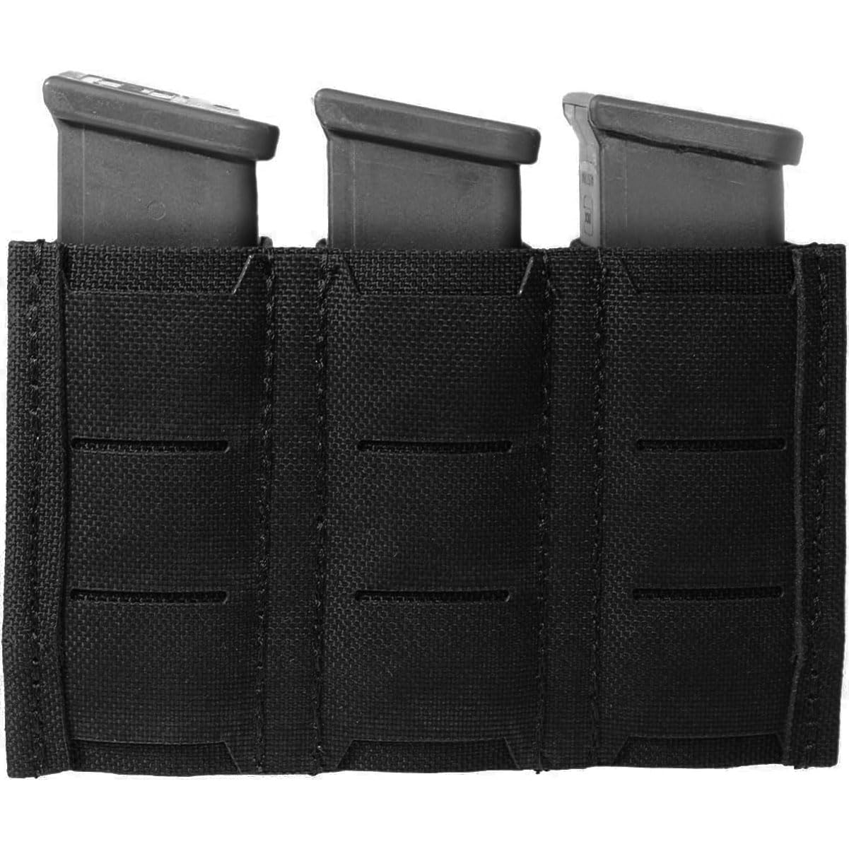 Esstac Triple Pistol Gap KYWI Mag Pouch (Black, No Attachment Method)