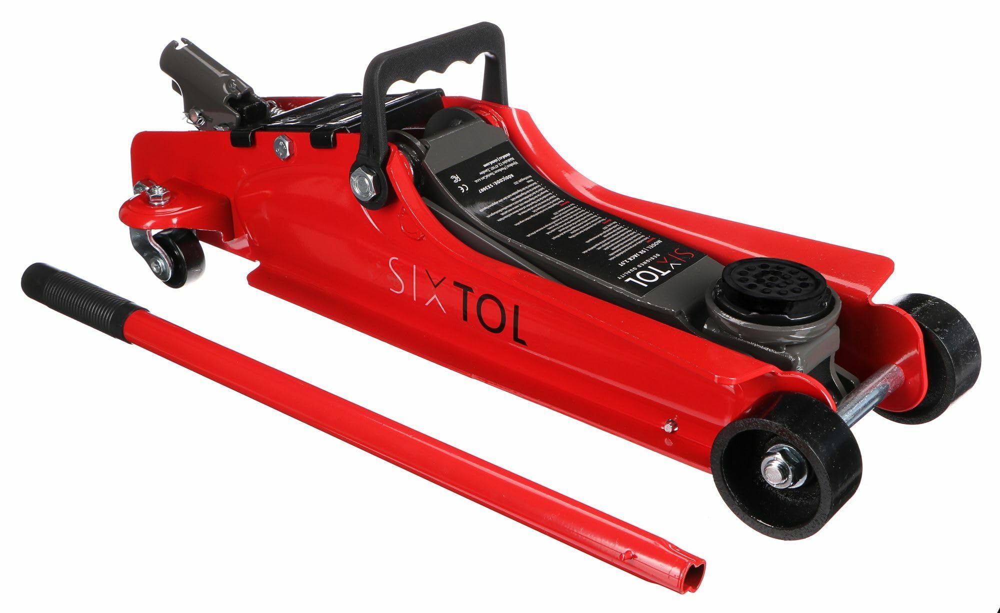 SX Jack Gato hidráulico móvil Perfil bajo | para el Cambio de Ruedas de Coche | sobre Ruedas (2,5T)