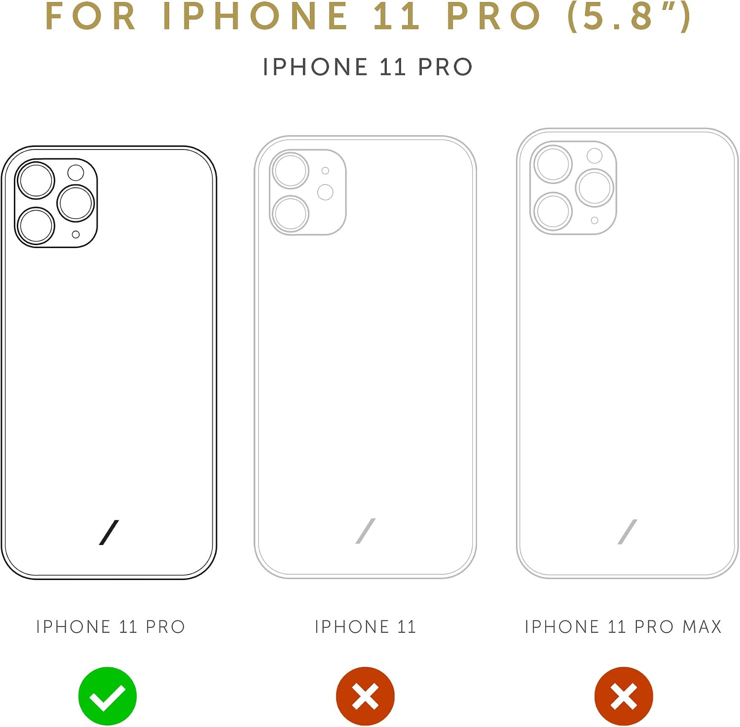 Native Union Clic Marquetry Case - Handcrafted with Italian Nappa Leather Cover Fully Wrapped Leather Finish for Sleek Protection- Compatible with iPhone 11 Pro (Rose)