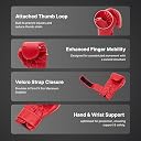 Cult Neo Boxing Gloves 16 OZ – Pro-Style Training Gloves for Sparring, Heavy Bag & Mitt Work – Premium PU Leather, Shock Absorbing Padding, Ergonomic Design with Wrist Support – Red gallery image
