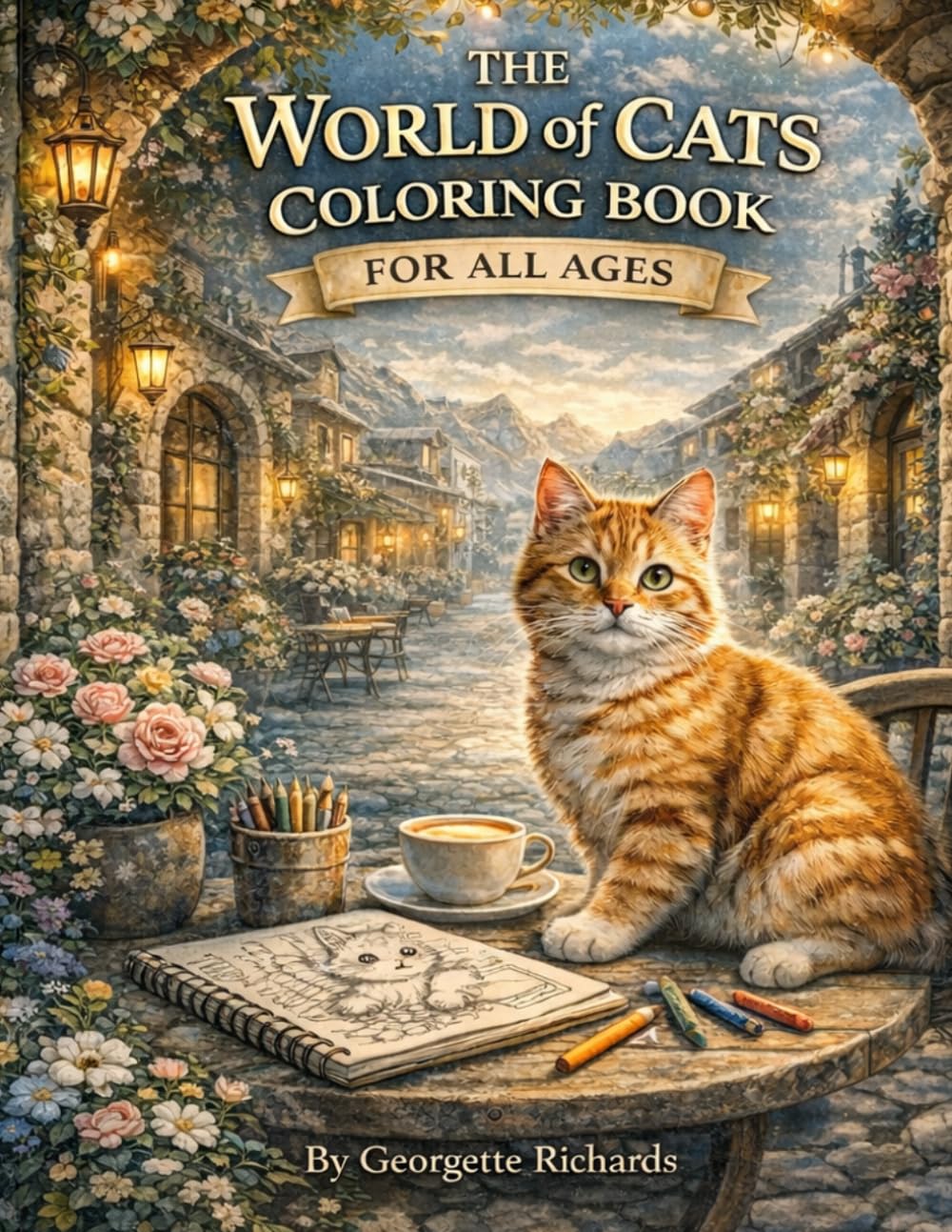 THE WORLD OF CAT COLORING BOOK: Coloring book for all ages