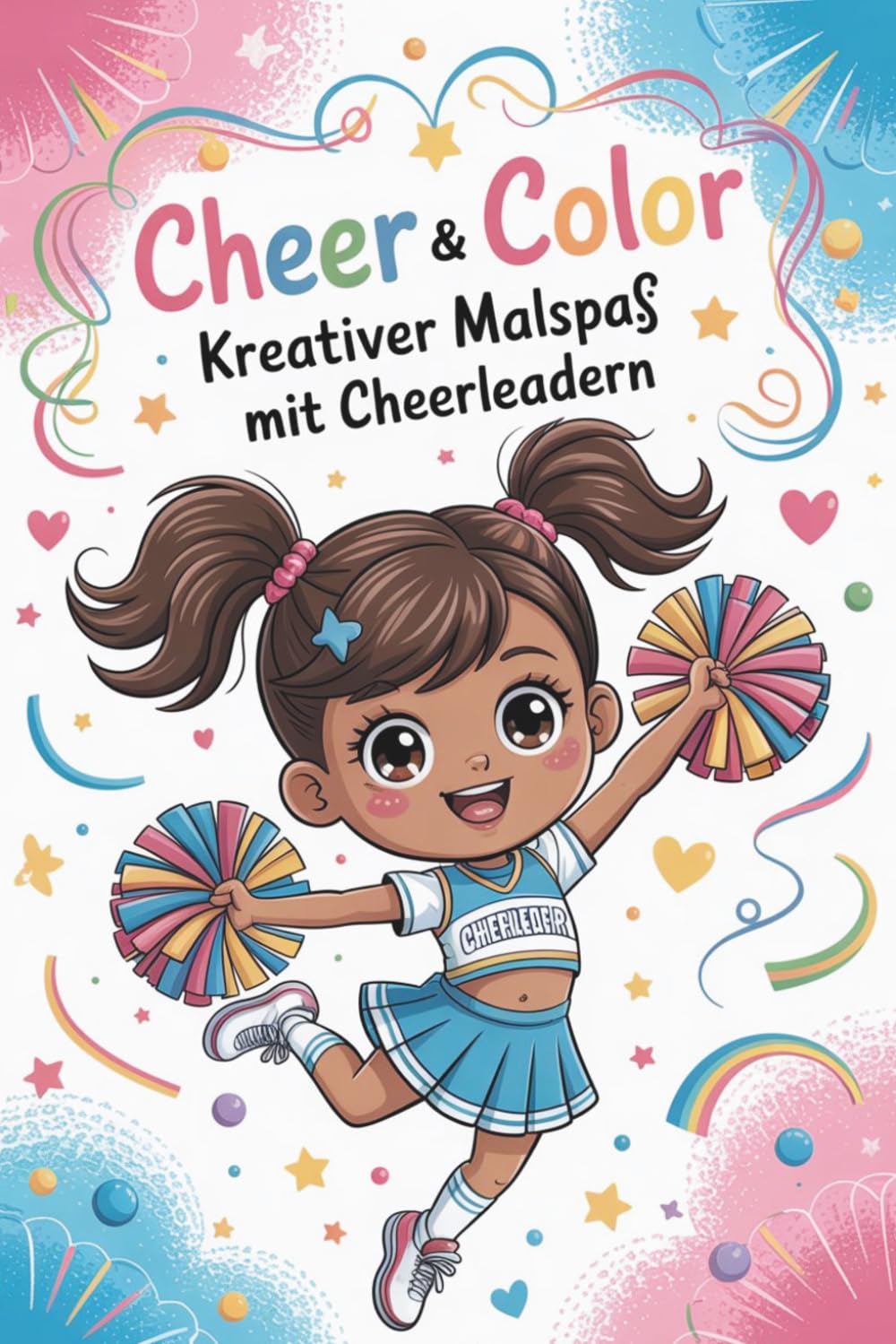 Cheer and Color – Kreativer Malspaß mit Cheerleadern: Anime Cheerleader Malbuch für Kinder und Senioren | 83 dynamische Ausmalbilder | Entspannendes ... Stressabbau, Entspannung und Fantasie