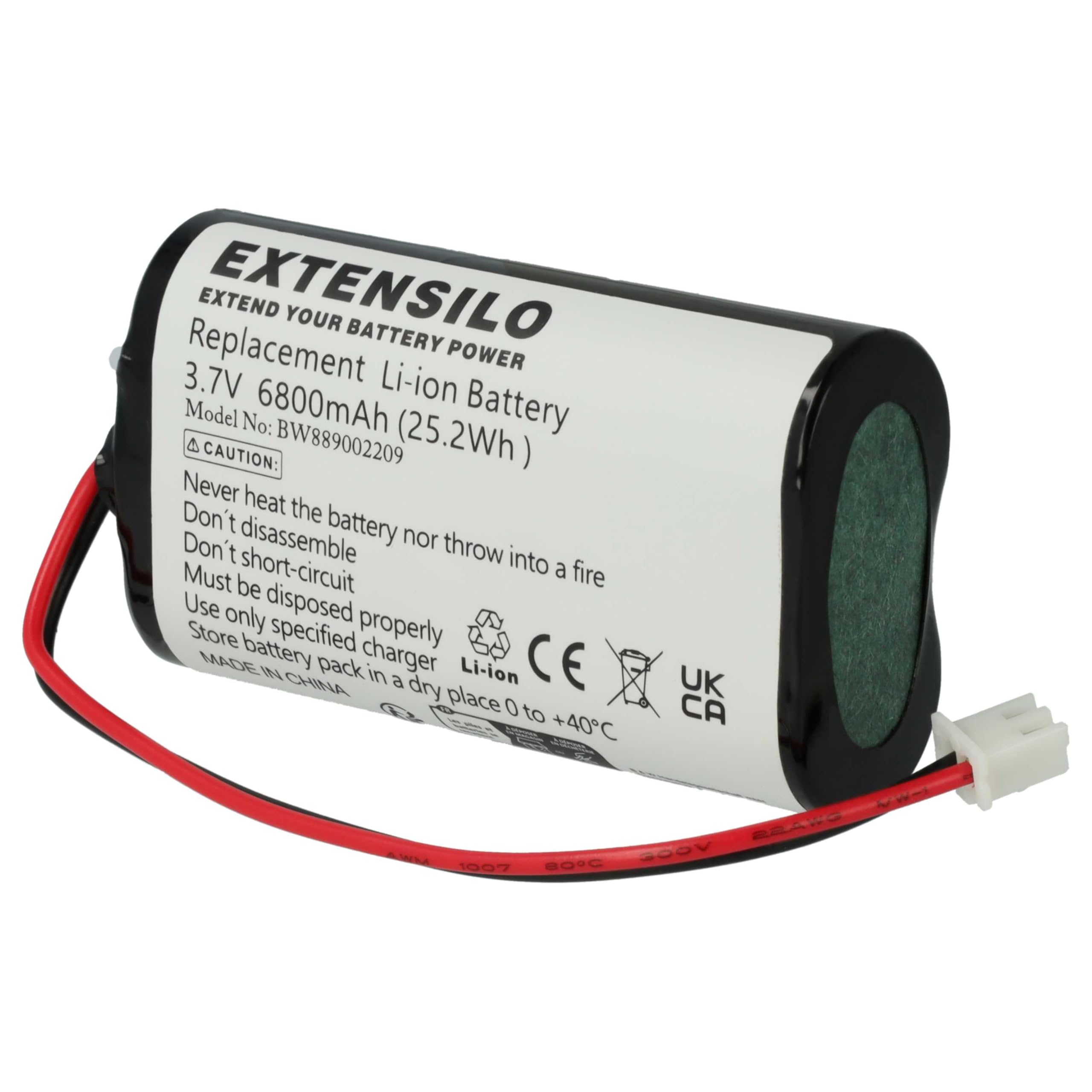 5X Batterie Compatible avec Zafferano Poldina Pro Mini Lampe de Chevet, de Salon (6800mAh, 3,7V, Li-ION)