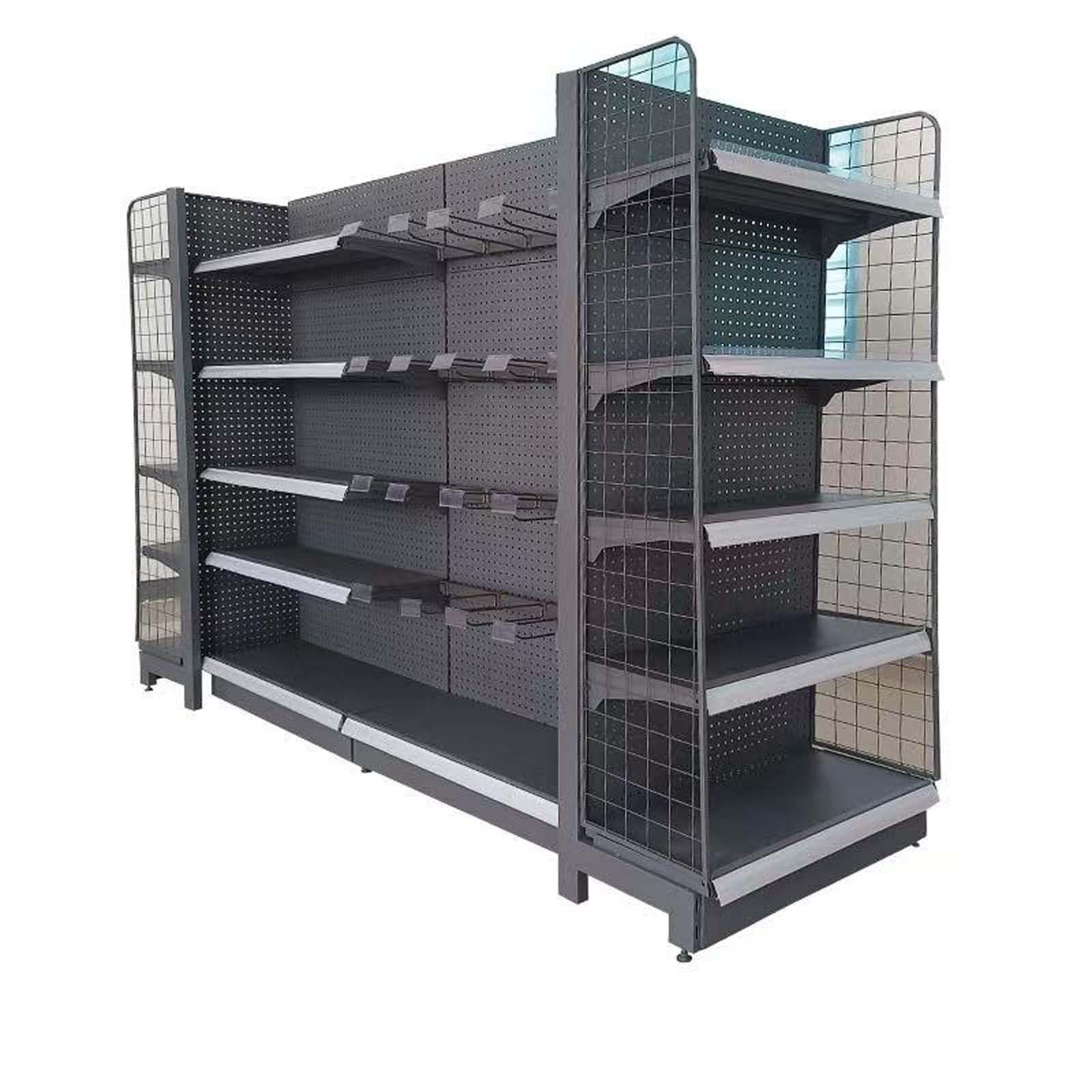 Regulowany regał ścienny w supermarkecie, regał gondolowy do sprzedaży detalicznej, wytrzymałe, zajmujące niewiele miejsca i wszechstronne rozwiązanie do przechowywania materiałów biurowych w sklepach
