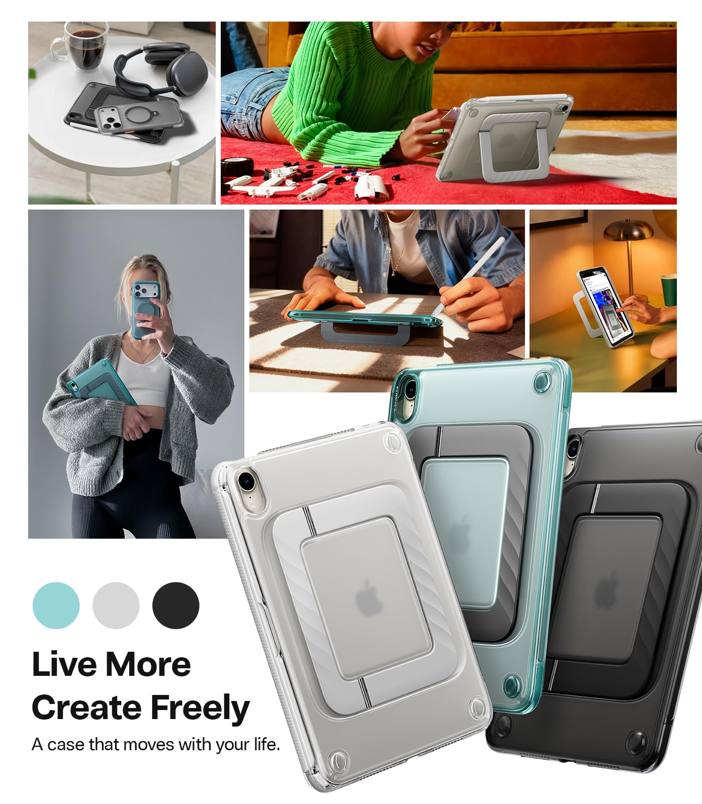 Amazon.com: TORRAS Ostand K3 Neo for iPad mini 7 A17 Pro Case