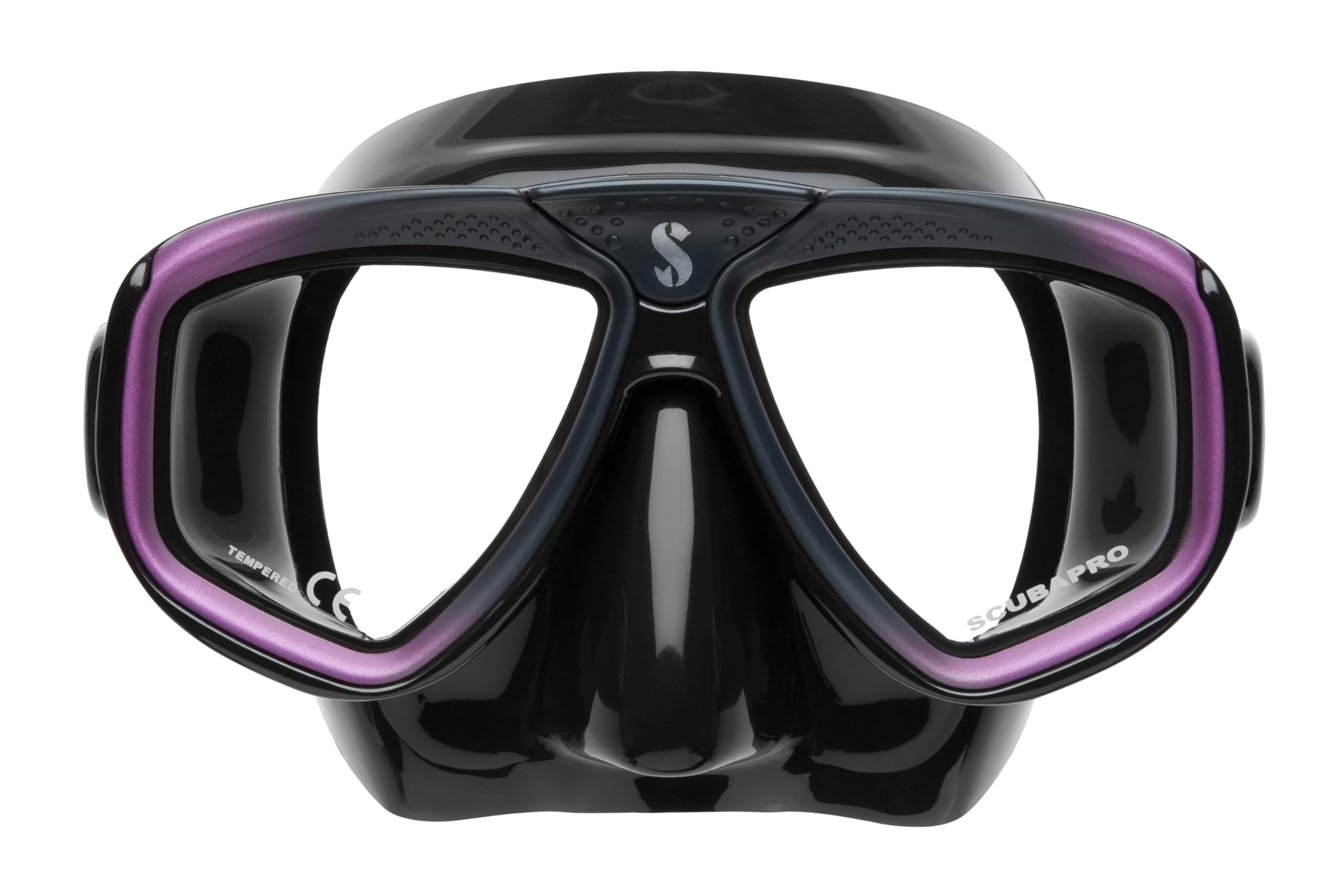 Scubapro Zoom-Maske, Schwarz/Violett, Atemregler für Kaltwasser, Unisex, Erwachsene, Mehrfarbig, Einheitsgröße