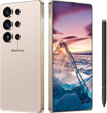 I25Ultra Unlocked Smartphone,16+512GB Unlocked Phone,6.9" HD+ Display,Built in Pen,Snapdragon 8 Gen3 7000mAh Dual Speakers 5G/Face ID/Fingerprint Lock/Dual SIM/GPS Desert Titanium