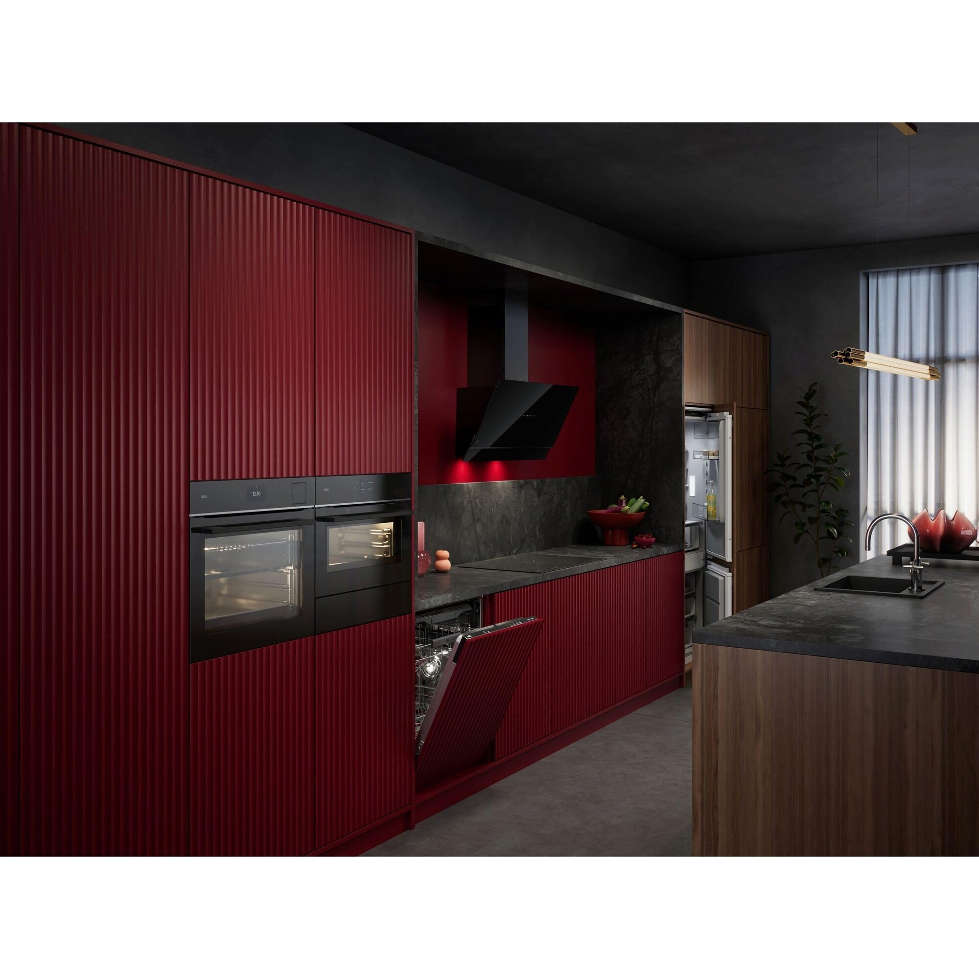 AEG Induktionskochfeld 80 cm SaphirMatt Testsieger ETM TII84B0FFZ | Bis zu 10x weniger sichtbare Kratzer, resistent gegen Fingerabdrücke, Made in Germany, schnelles Aufheizen mit PowerBoost