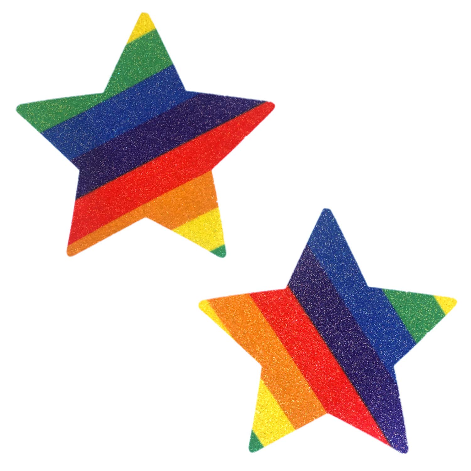 Neva Nude Iridescent Crystal Beamz Nipztix Pasties Nipple Covers for Festivals, Raves, Lingerie and More, Made in USA