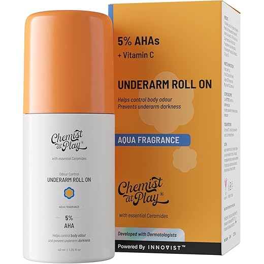 Play UnderArm Roll On - Odor Prevention & Skin Brightening -