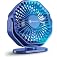 Portronics Chill On Mini Type-C Powered Table & Hanging Fan, 360° Rotation, 3-Speeds, BLDC Motor, One Button Control, Compact