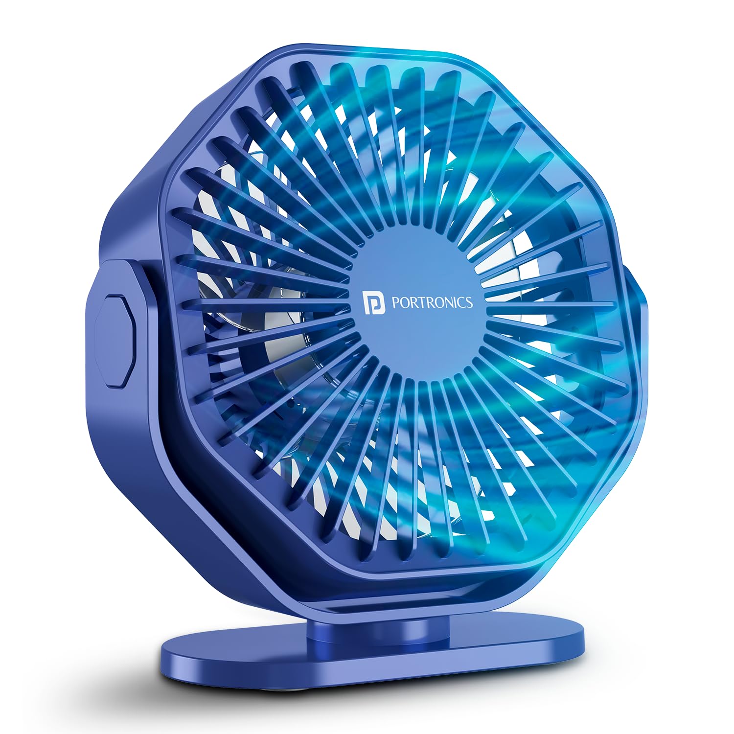 Portronics Chill On, Mini Type-C Powered Table & Hanging Fan, 360° Rotation, 3-Speeds, Upto 5000 RPM, BLDC Motor, One Button Control, Compact 3.5” Design with Loop for Desk, Home, Office & Travel-image-42