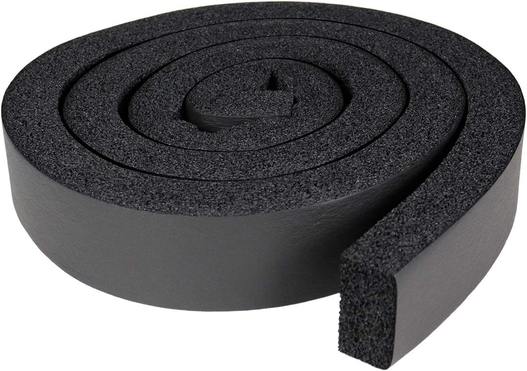 LBG Products Window Air Conditioner Foam Insulating Strip,1 Inch Wide X 1 Inch Thick,Window Seal Weather Stripping with High Resilience,6.5 Feet Long x 2 Roll