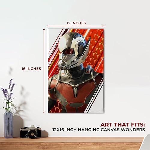 Miniatura 3 de MAVIS PRINT Avenngers - Lienzo decorativo para pared de 12 x 16 pulgadas, decoración de pared Marval  Impresión HD y marco de madera  Decoración de