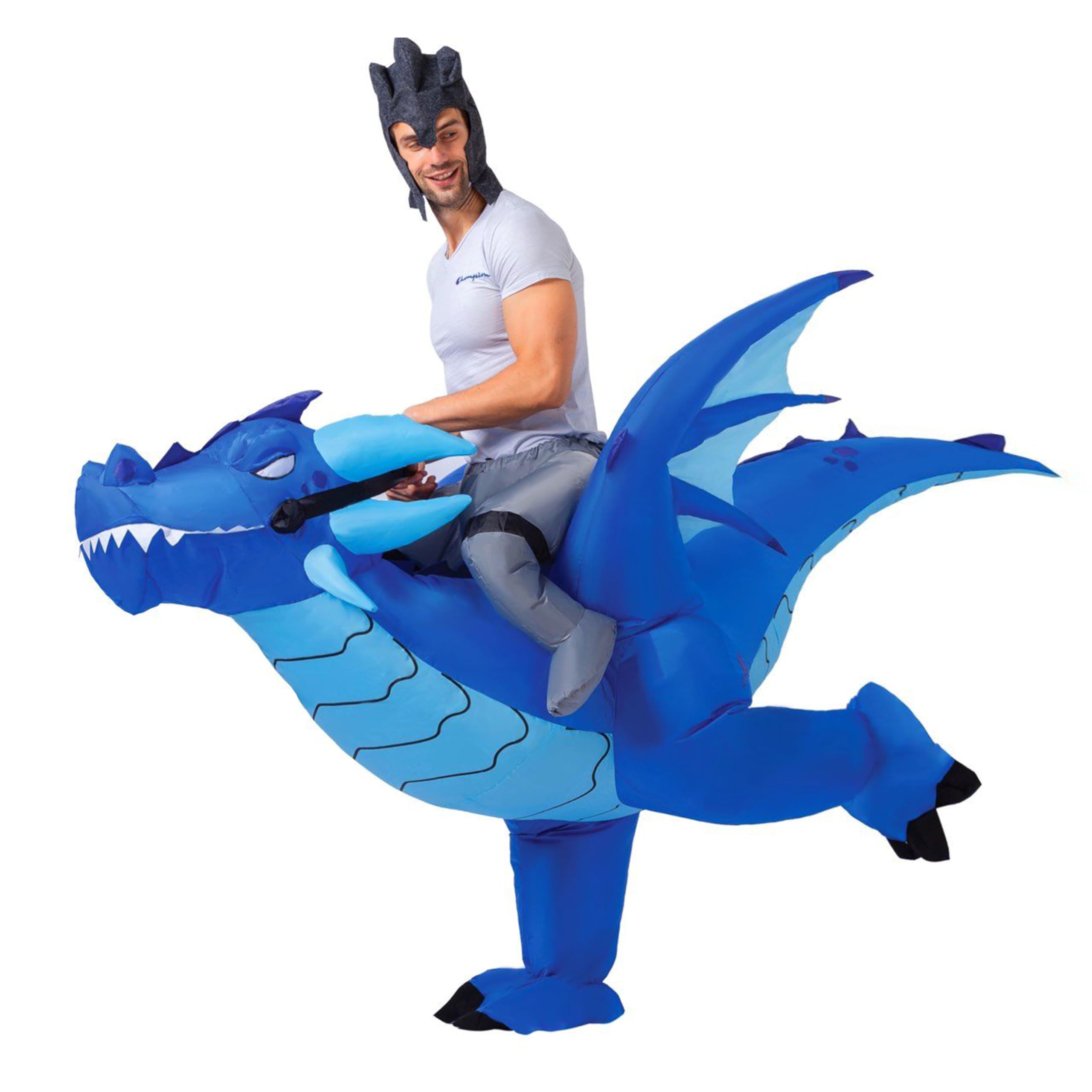 Spooktacular Creations Inflatable Costume, Dragon Air Blow-up Deluxe Halloween Costume - Adult Size