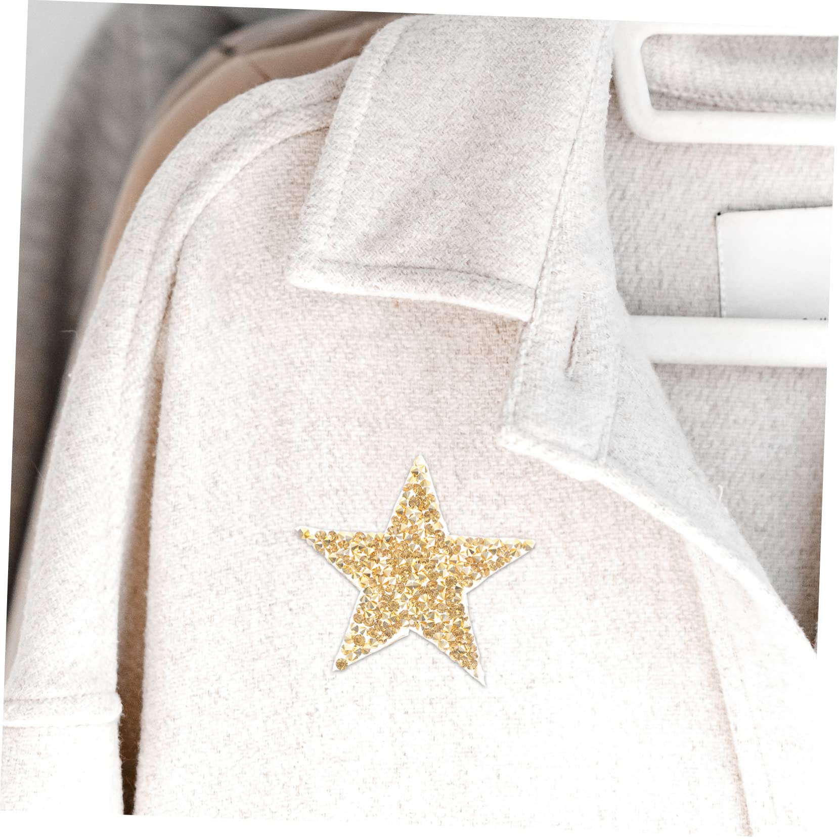 SHINEOFI 90pezzi Glitter Patches Decorativi Forma Di Stella Per Abbigliamento Accessori Fai Da Te Toppe Termoadesive Per Jeans Borse e Cappelli Riparazioni e Decorazioni Eleganti