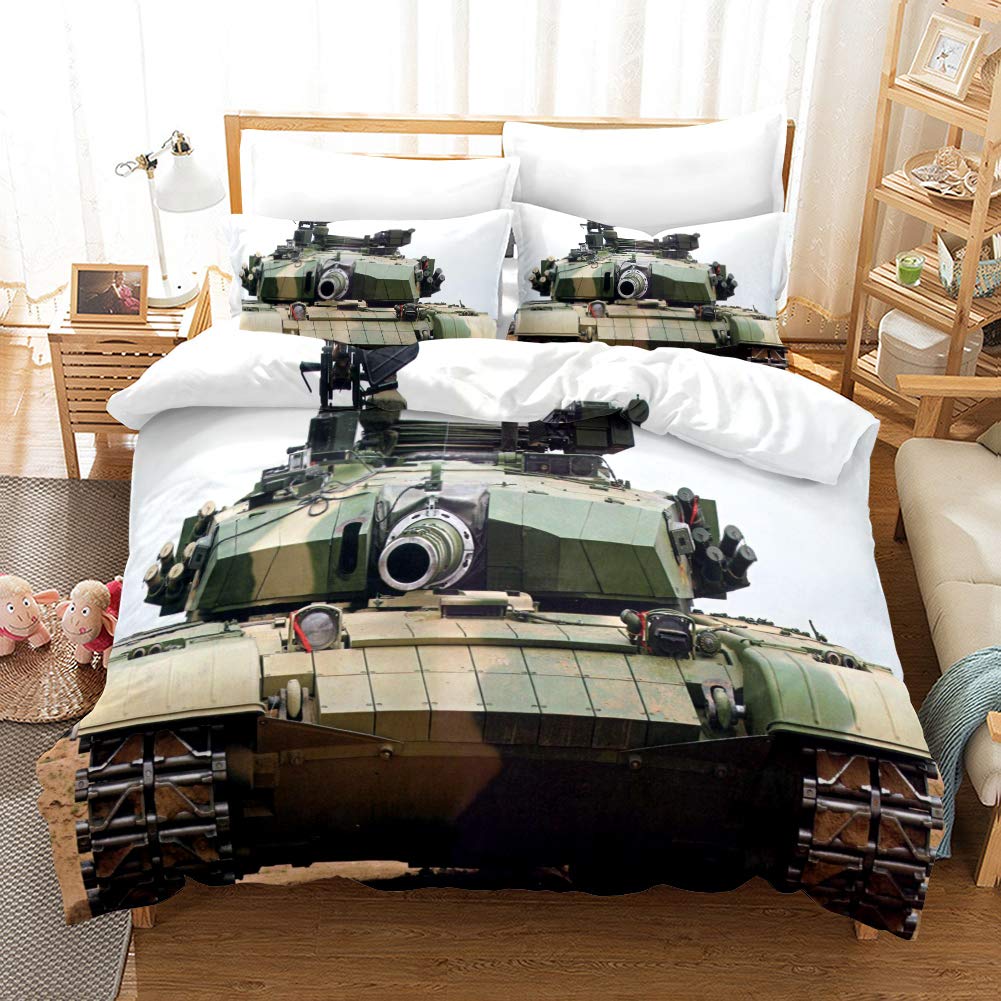 ENEN Set di Biancheria da Letto per Adulti Bambini con Copripiumino e Federa in Microfibra, Stampa di Cacciatore Sogni 3D Parure da Letto Set Copripiumini e Federe (Blu Scuro,140x200cm