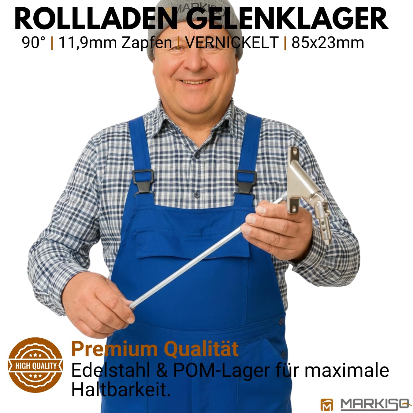 Rolladen Gelenklager 90° Lager Getriebe für Rolladen Rolladenlager Rolladen Kurbelgetriebe Gelenklager Kurbelgelenk Gelenkplatte Gelenkkurbel Rolladengelenk 90 Grad 23x85 mm 4Kant 6mm 12 mm Zapfen